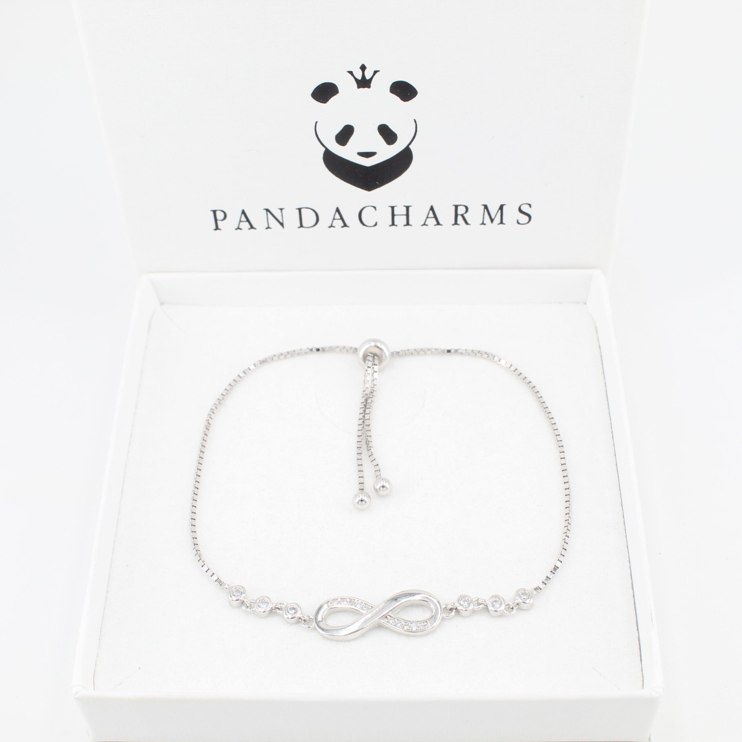 Silber Armband Infinity mit Steinen 3 Silber Armband Infinity mit Steinen
