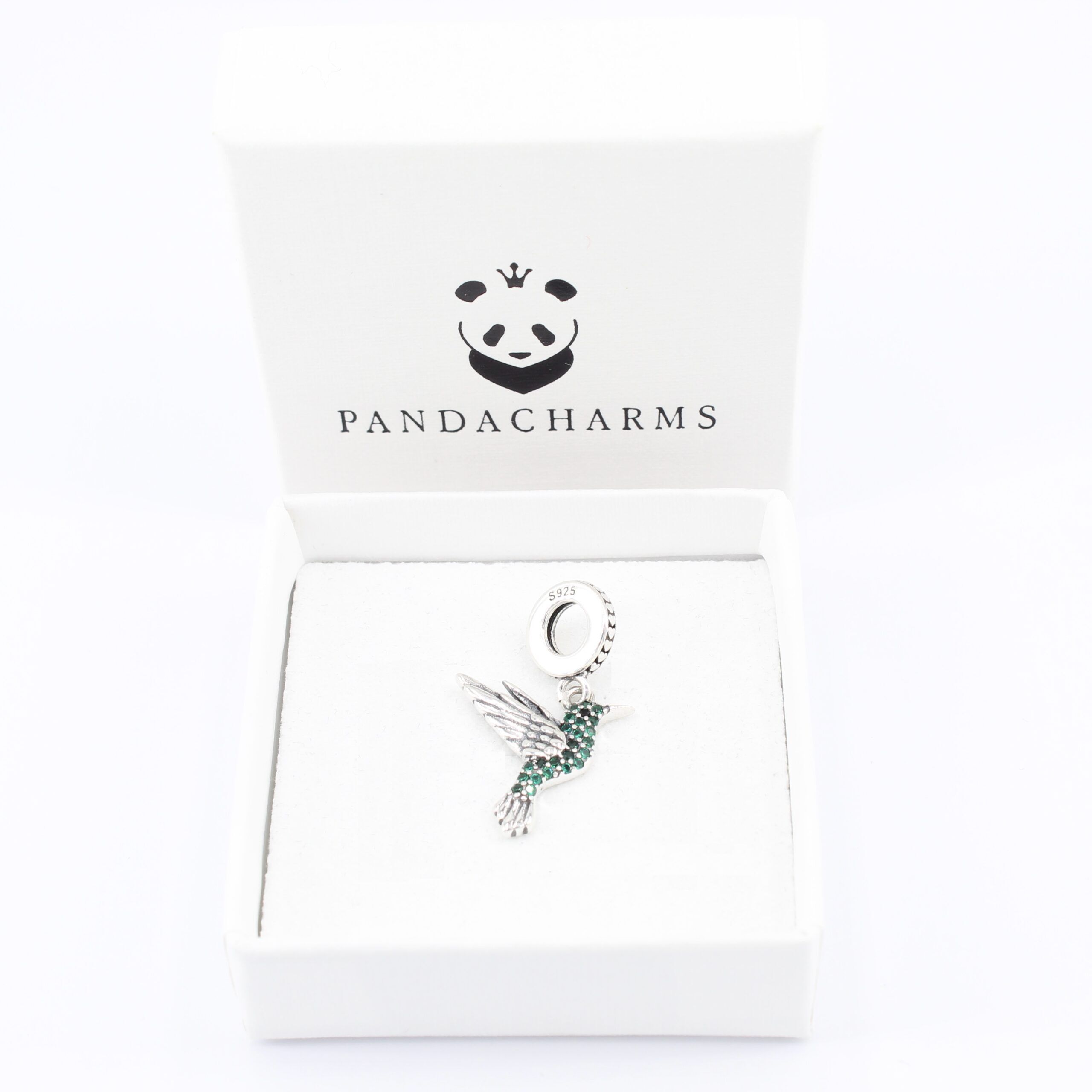 Grüner Kolibri Charm Anhänger 2 Grüner Kolibri Charm Anhänger