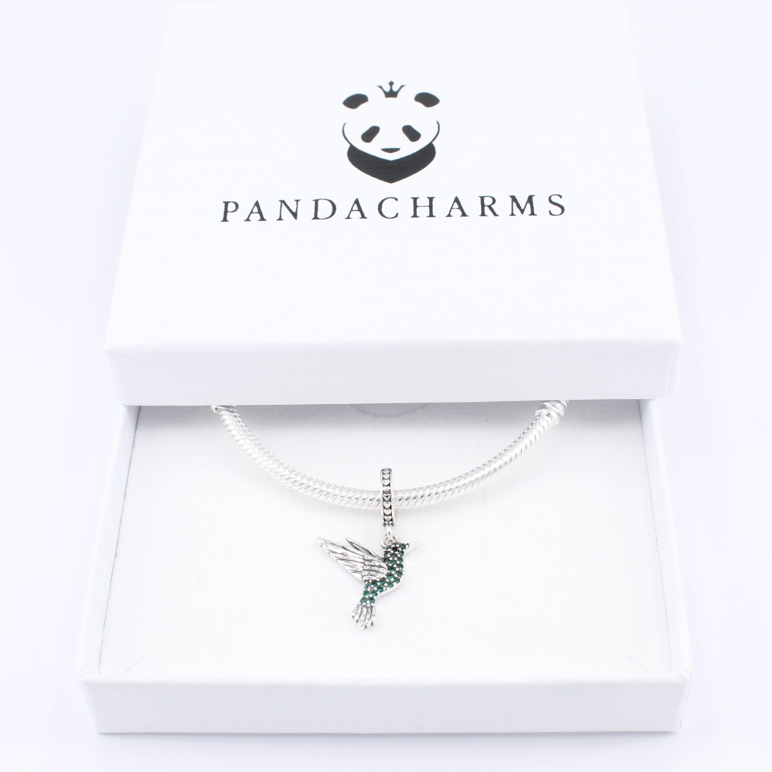 Grüner Kolibri Charm Anhänger 3 Grüner Kolibri Charm Anhänger