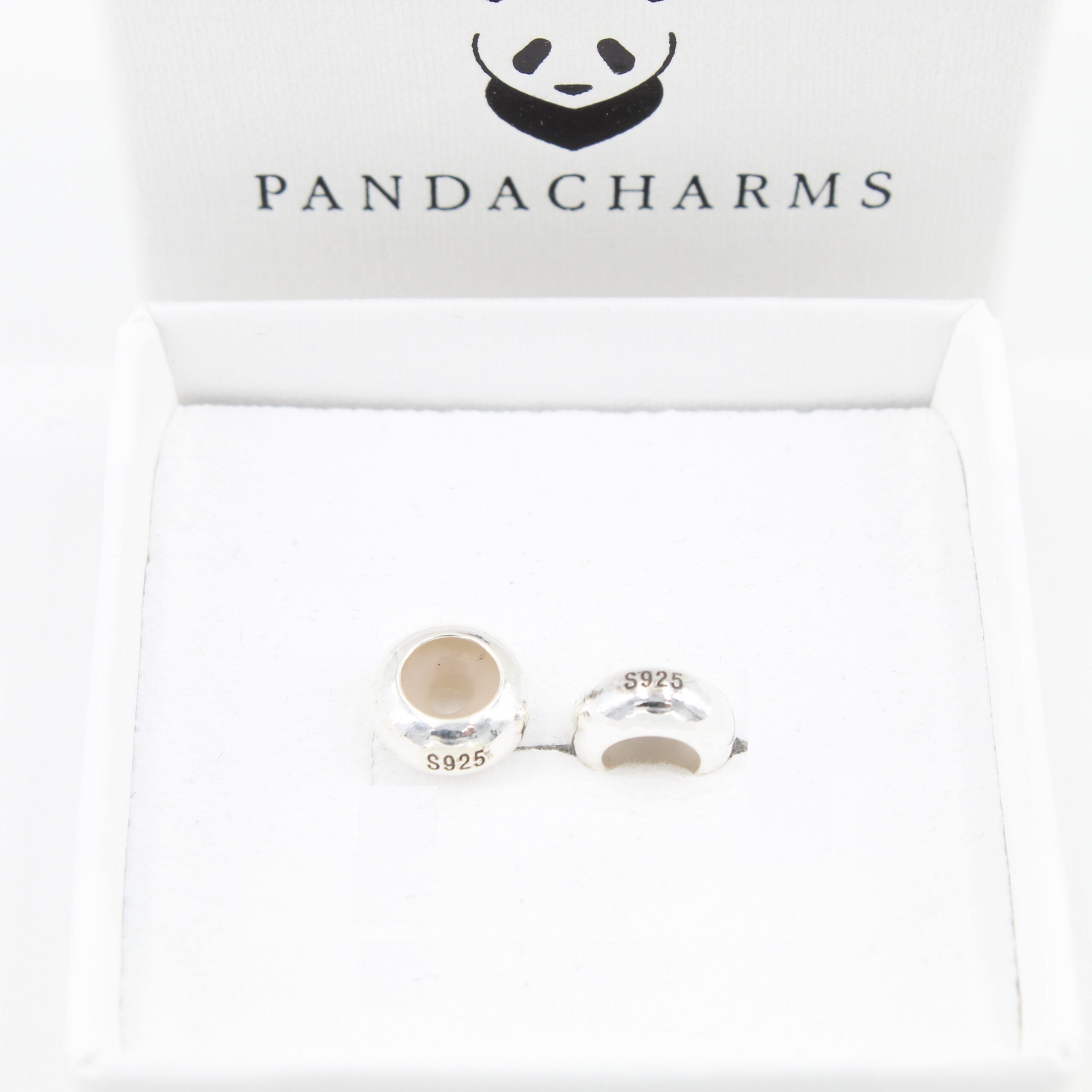 Silber Stopper Charms für Charm Armband (2 Stück) 3 Silber Stopper Charms für Charm Armband (2 Stück)