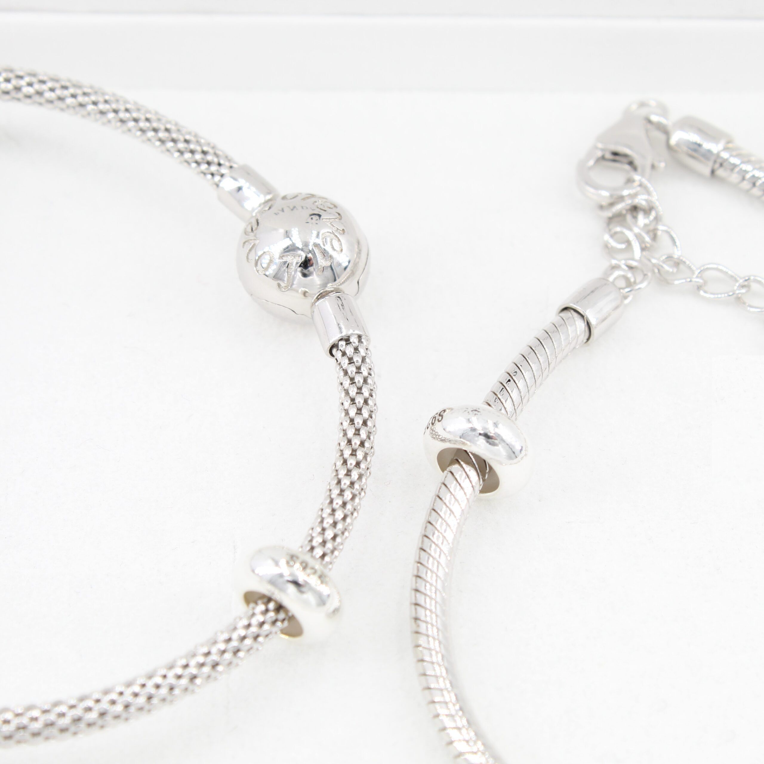 Silber Stopper Charms für Charm Armband (2 Stück) 5 Silber Stopper Charms für Charm Armband (2 Stück)