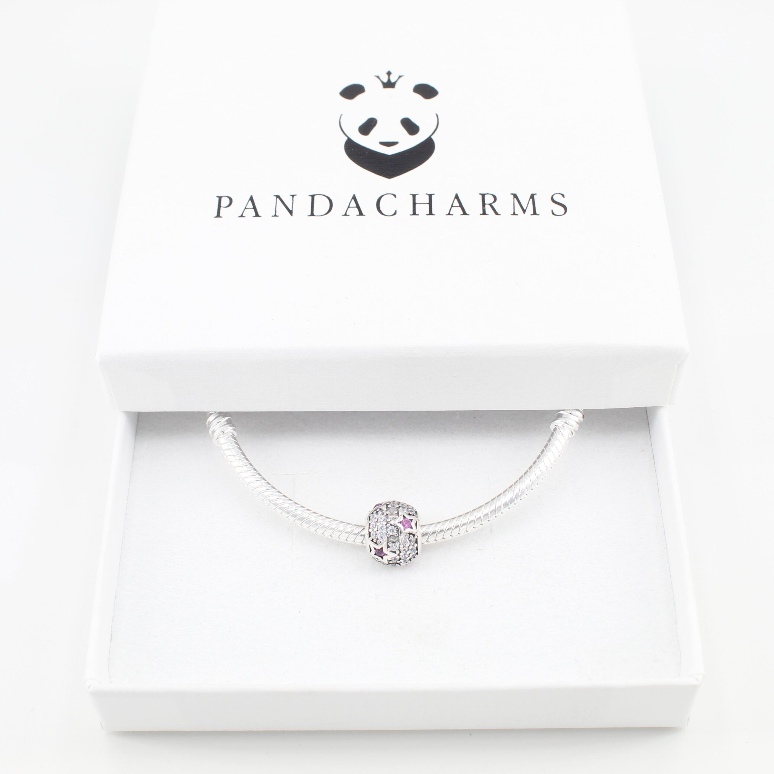 Rosa Sterne Charm 3 Rosa Sterne Charm