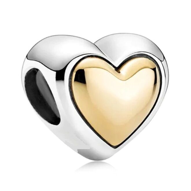 Herz aus Gold Charm 1 PANDACHARMS Herz aus Gold Charm, SKU C01073