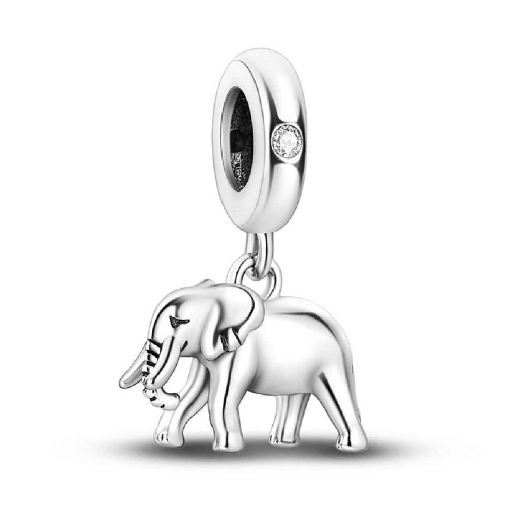 Elefant aus Silber Charm Anhänger 1 PANDACHARMS Elefant aus Silber Charm Anhänger, SKU C04011