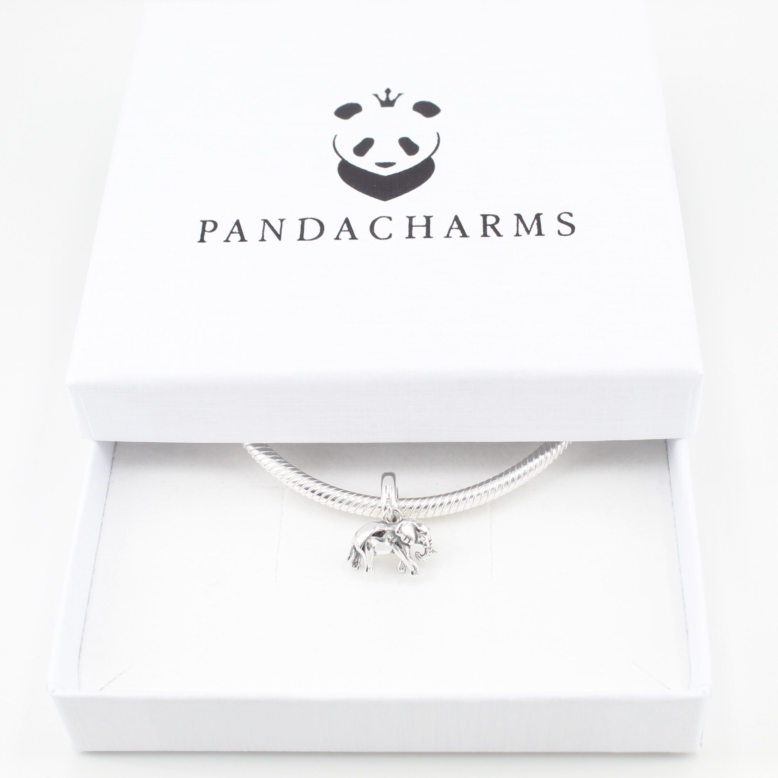 Elefant aus Silber Charm Anhänger 3 Elefant aus Silber Charm Anhänger