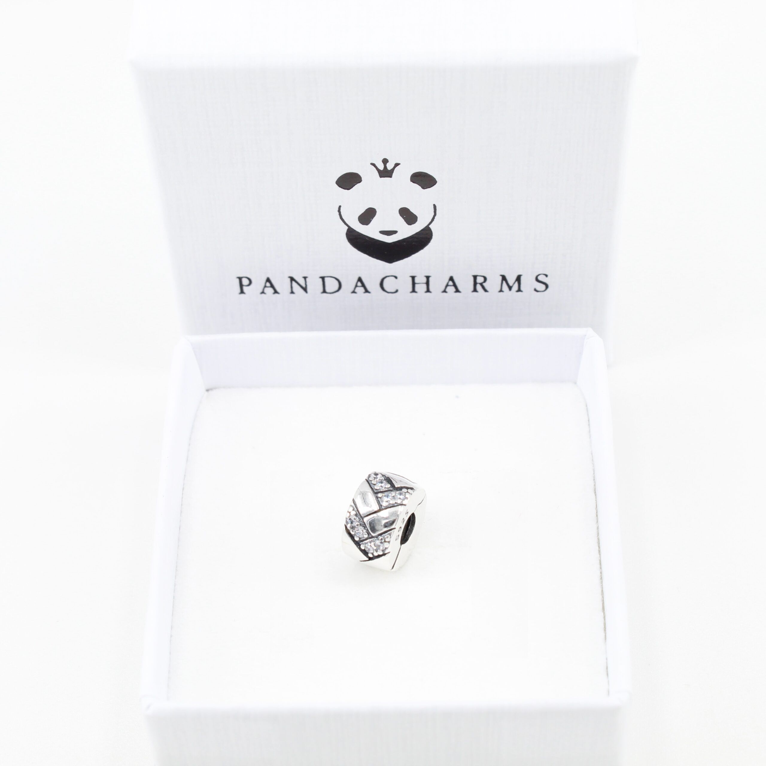 Geflochtenes Band mit Steinen Clip Charm 2 Geflochtenes Band mit Steinen Clip Charm