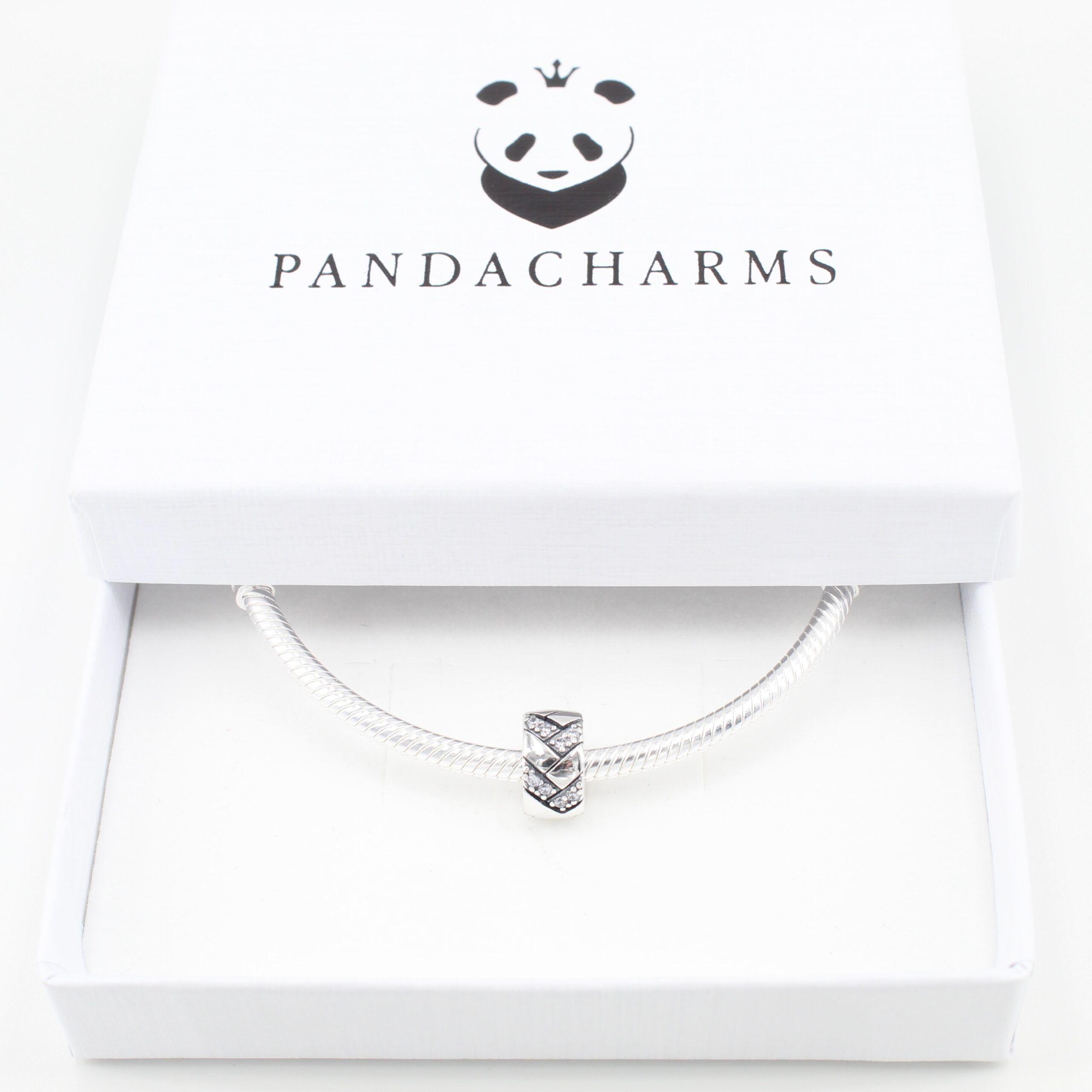 Geflochtenes Band mit Steinen Clip Charm 4 Geflochtenes Band mit Steinen Clip Charm