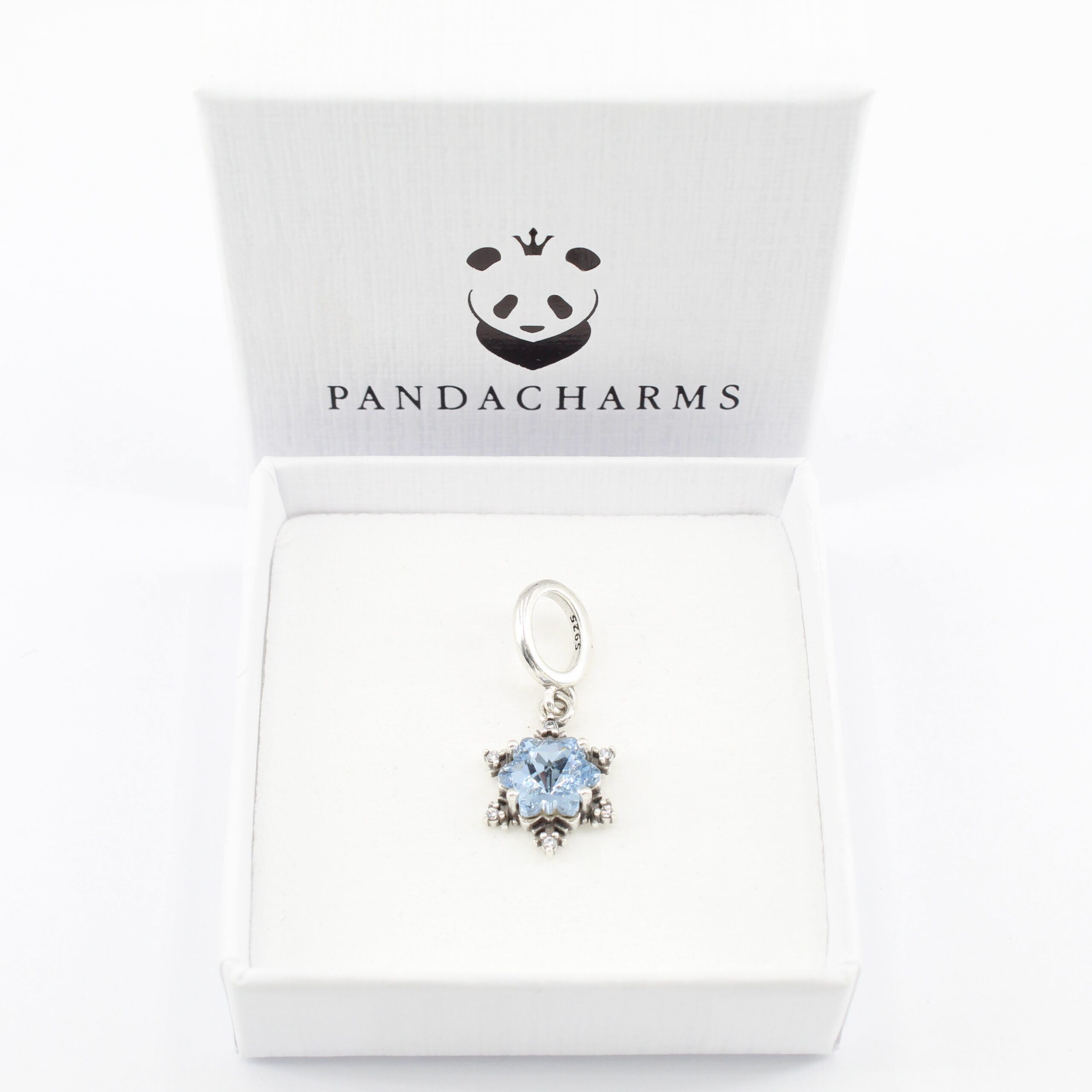 Blauer Eiskristall Charm Anhänger 2 Blauer Eiskristall Charm Anhänger