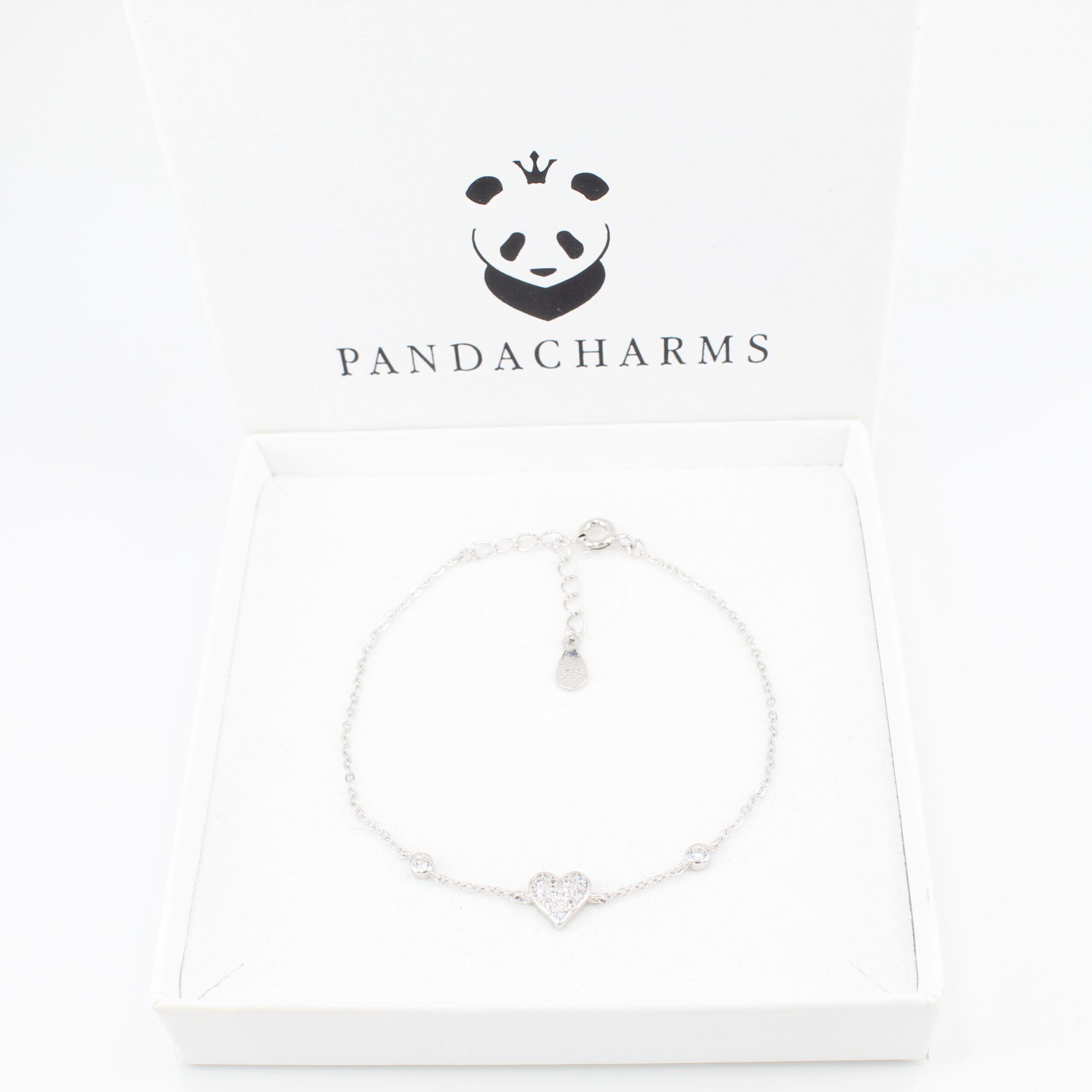 Silber Armband Armkettchen Funkelherz 3 Silber Armband Armkettchen Funkelherz