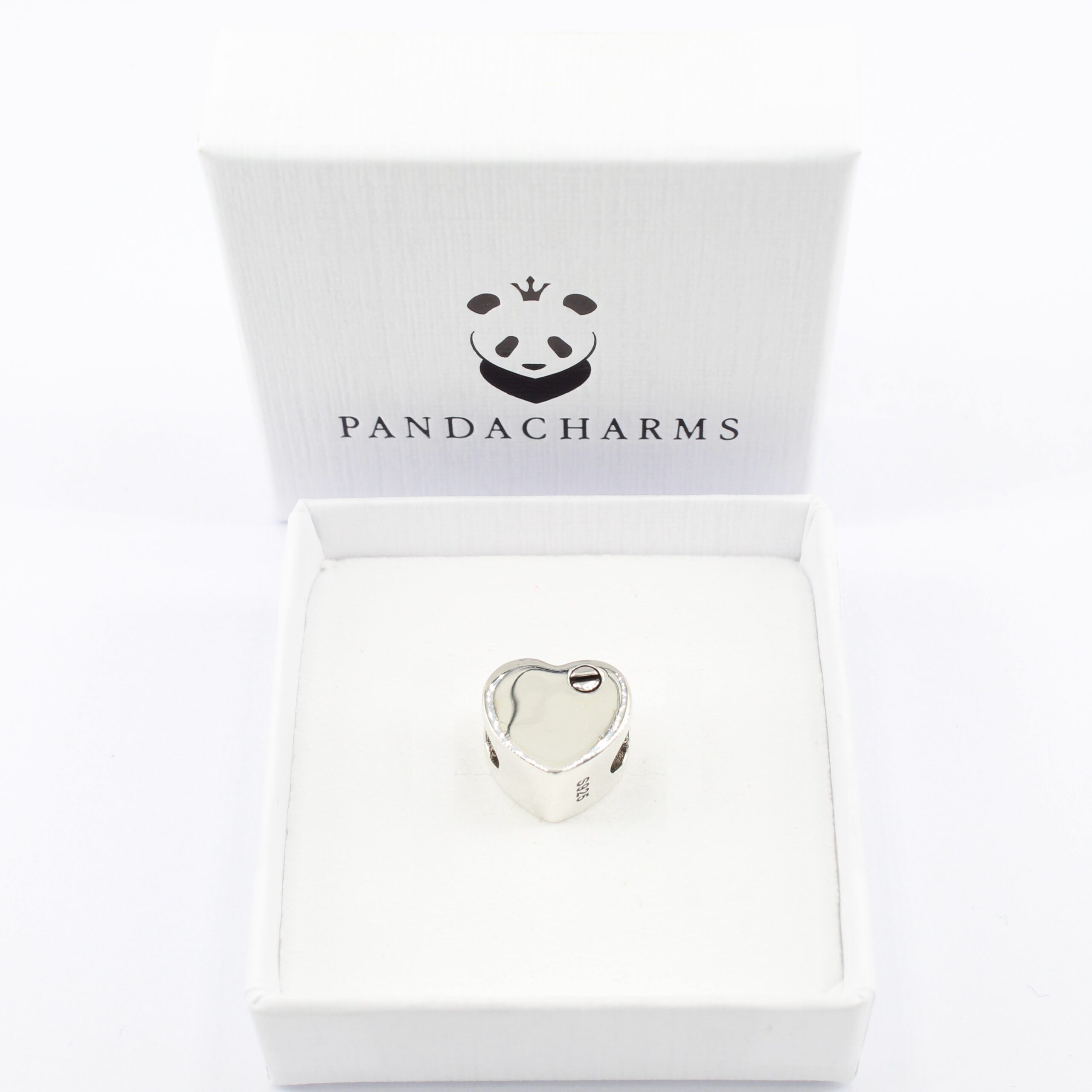 Schimmerndes Pavé Herz Charm 3 Schimmerndes Pavé Herz Charm