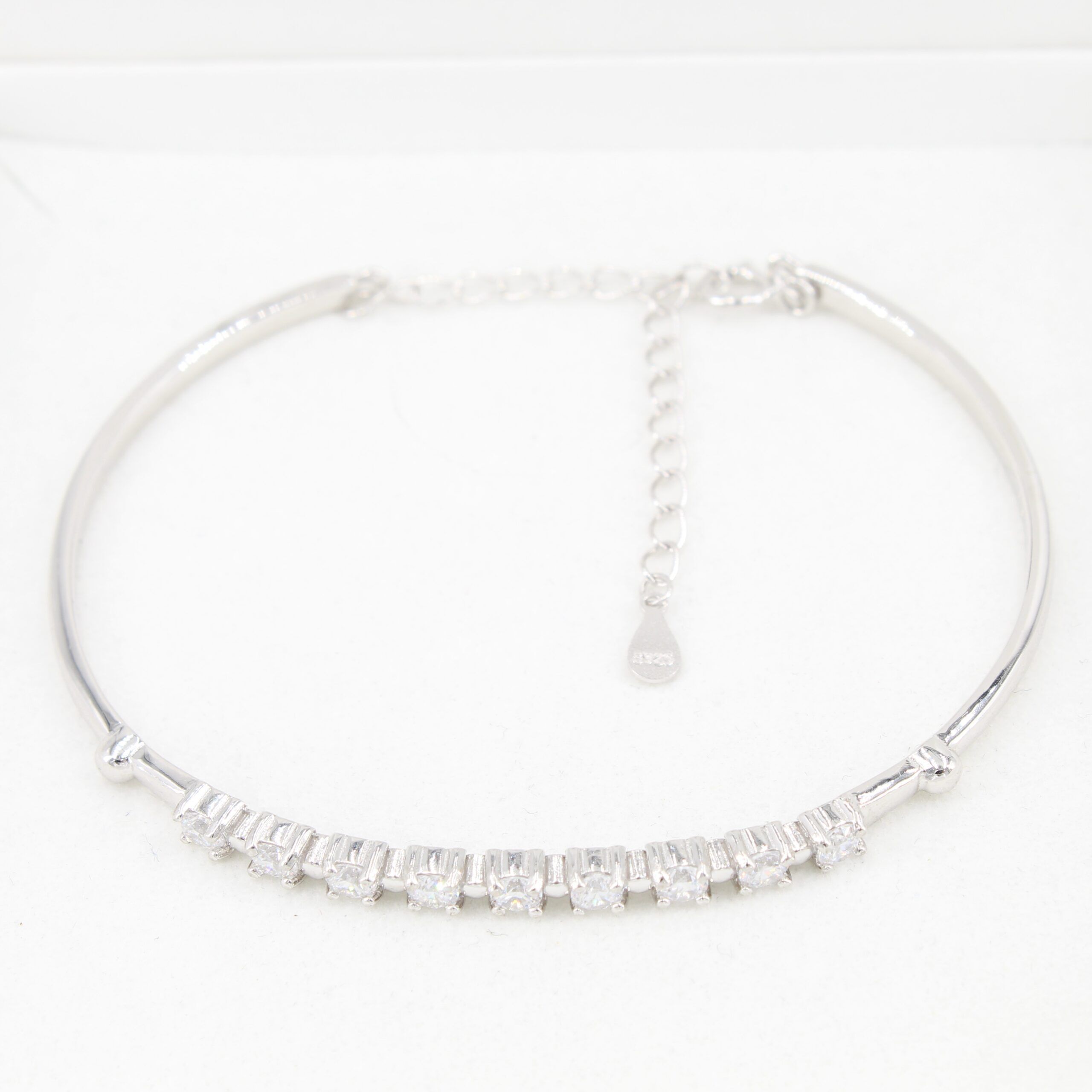 Silber Armband Armreif Nine Diamonds 2 Silber Armband Armreif Nine Diamonds