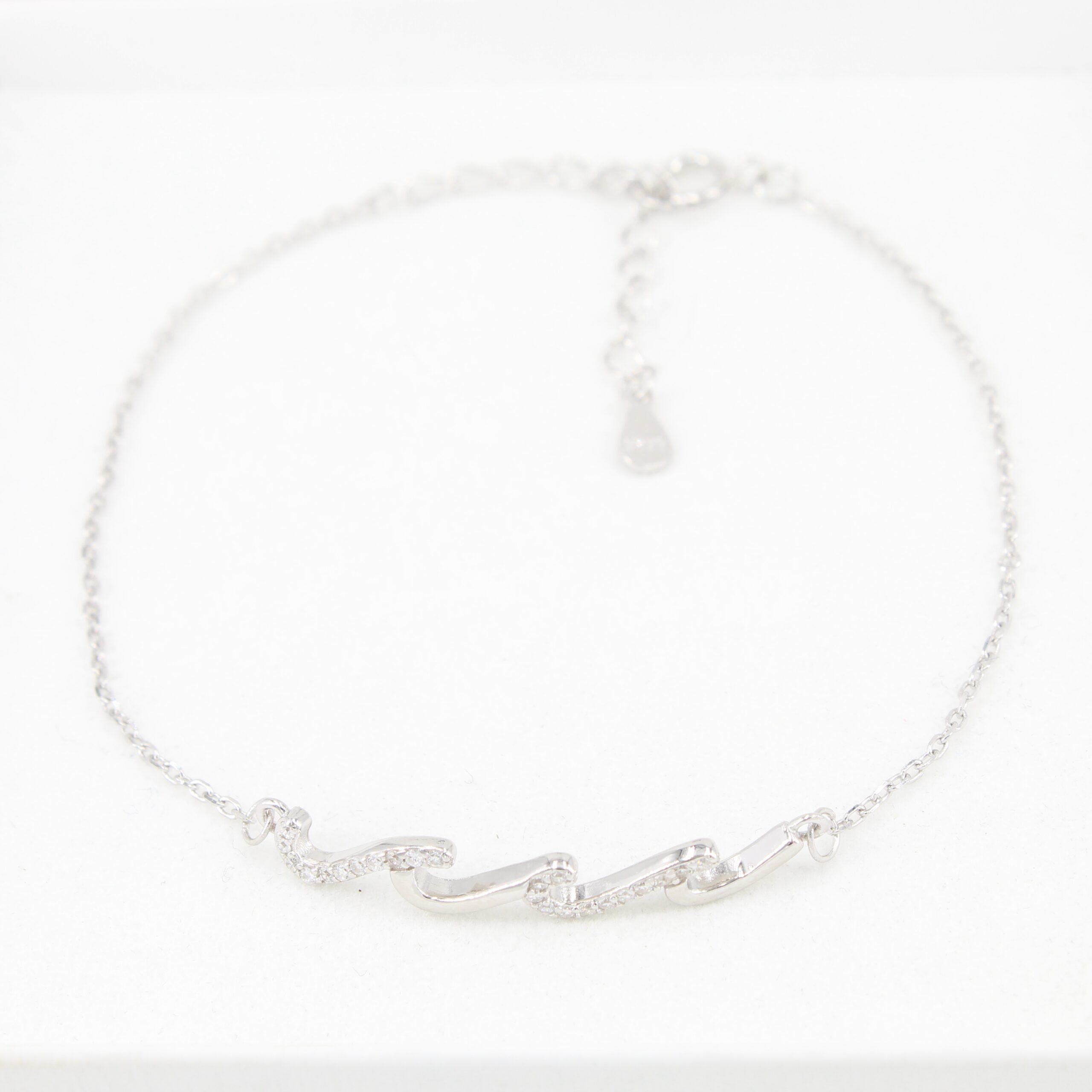 Silber Armband Armkettchen Glitzerwelle 2 Silber Armband Armkettchen Glitzerwelle