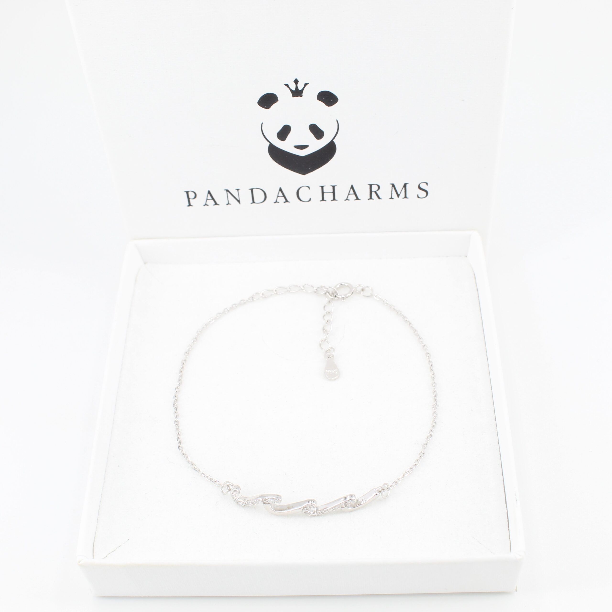 Silber Armband Armkettchen Glitzerwelle 3 Silber Armband Armkettchen Glitzerwelle