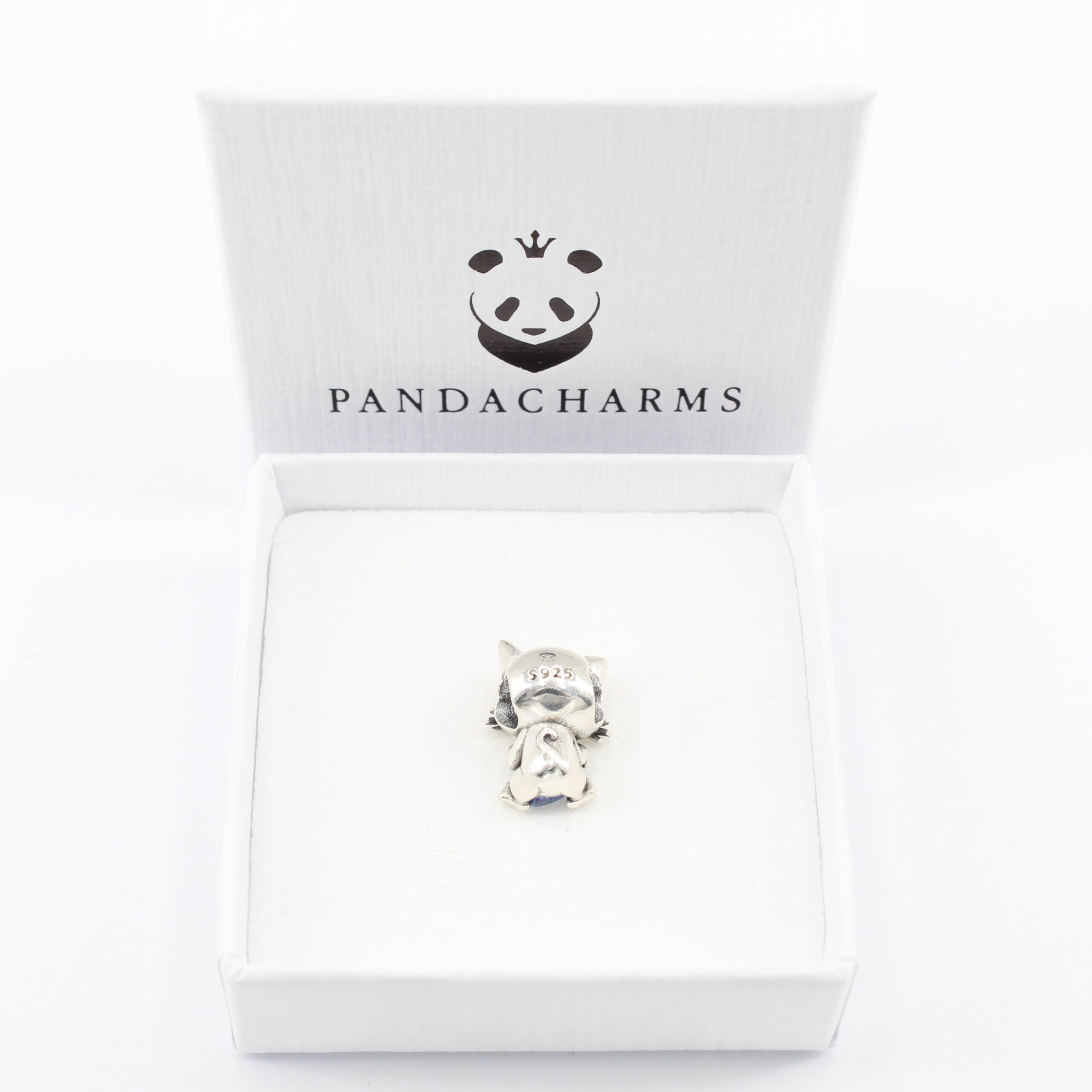 Katze mit Blauem Herz Charm 4 Katze mit Blauem Herz Charm