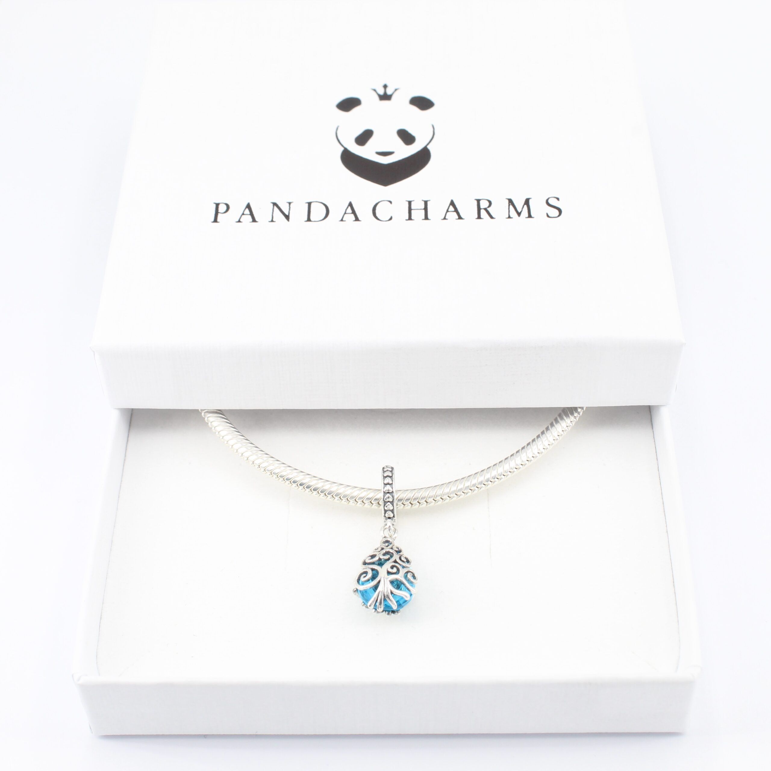 Hellblauer Himmelsbaum Charm Anhänger 3 Hellblauer Himmelsbaum Charm Anhänger