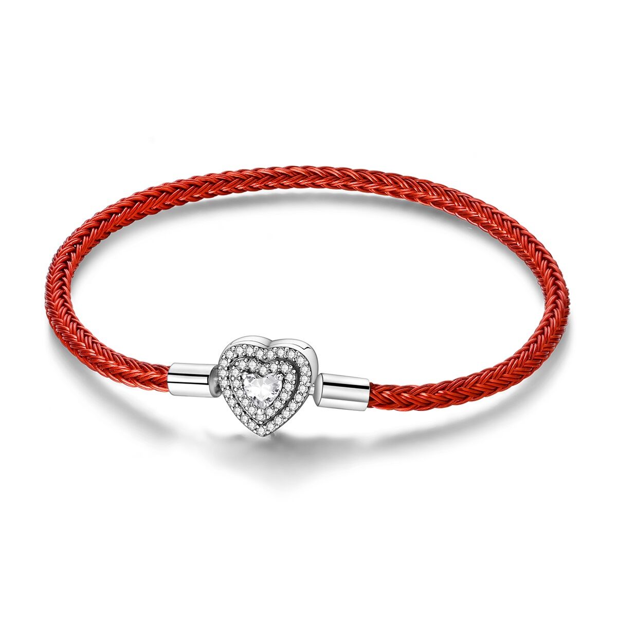 Rotes Charm Armband Forever & Always Herz 1 PANDACHARMS Rotes Charm Armband Forever & Always Herz, SKU B04111