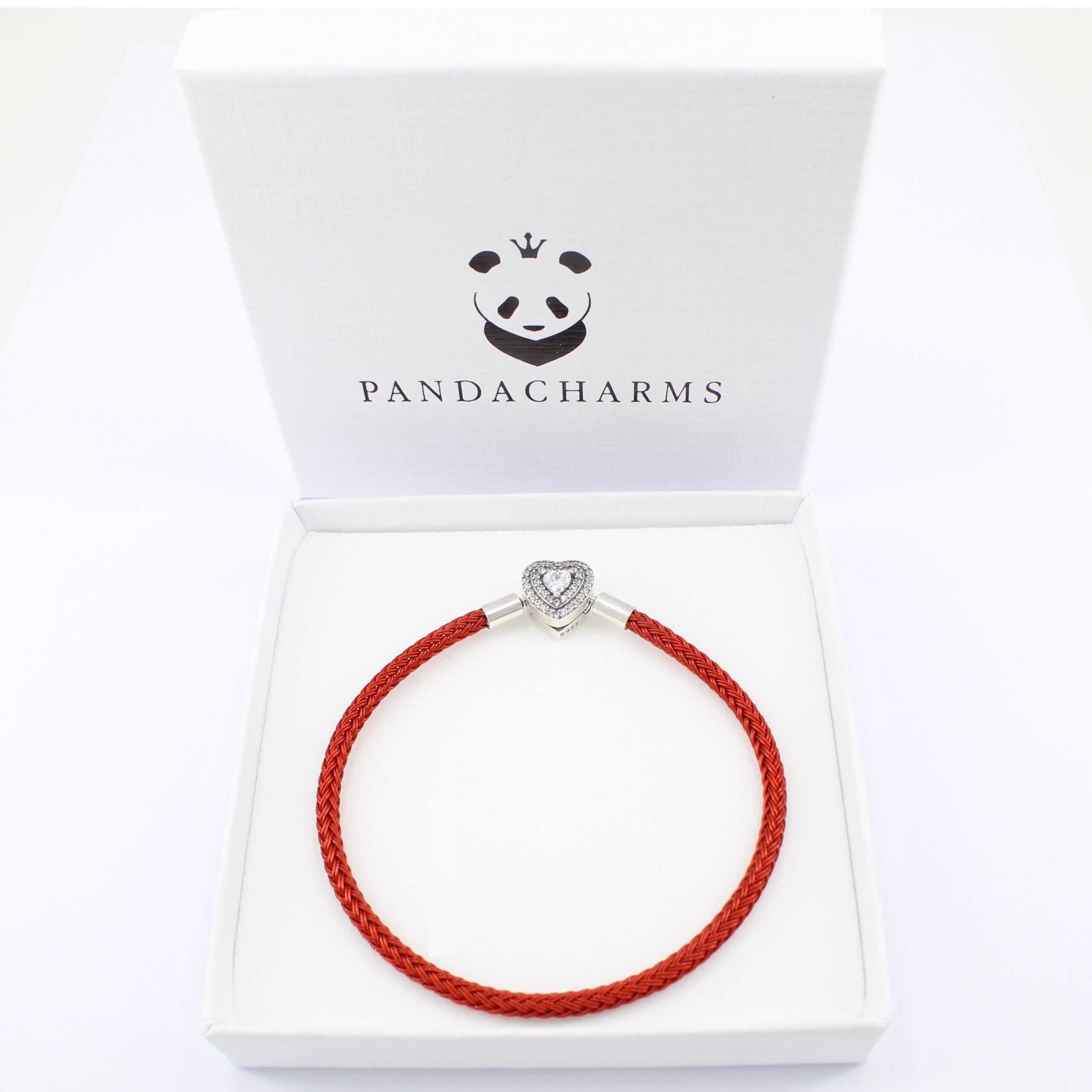 Rotes Charm Armband Forever & Always Herz 2 Rotes Charm Armband Forever & Always Herz