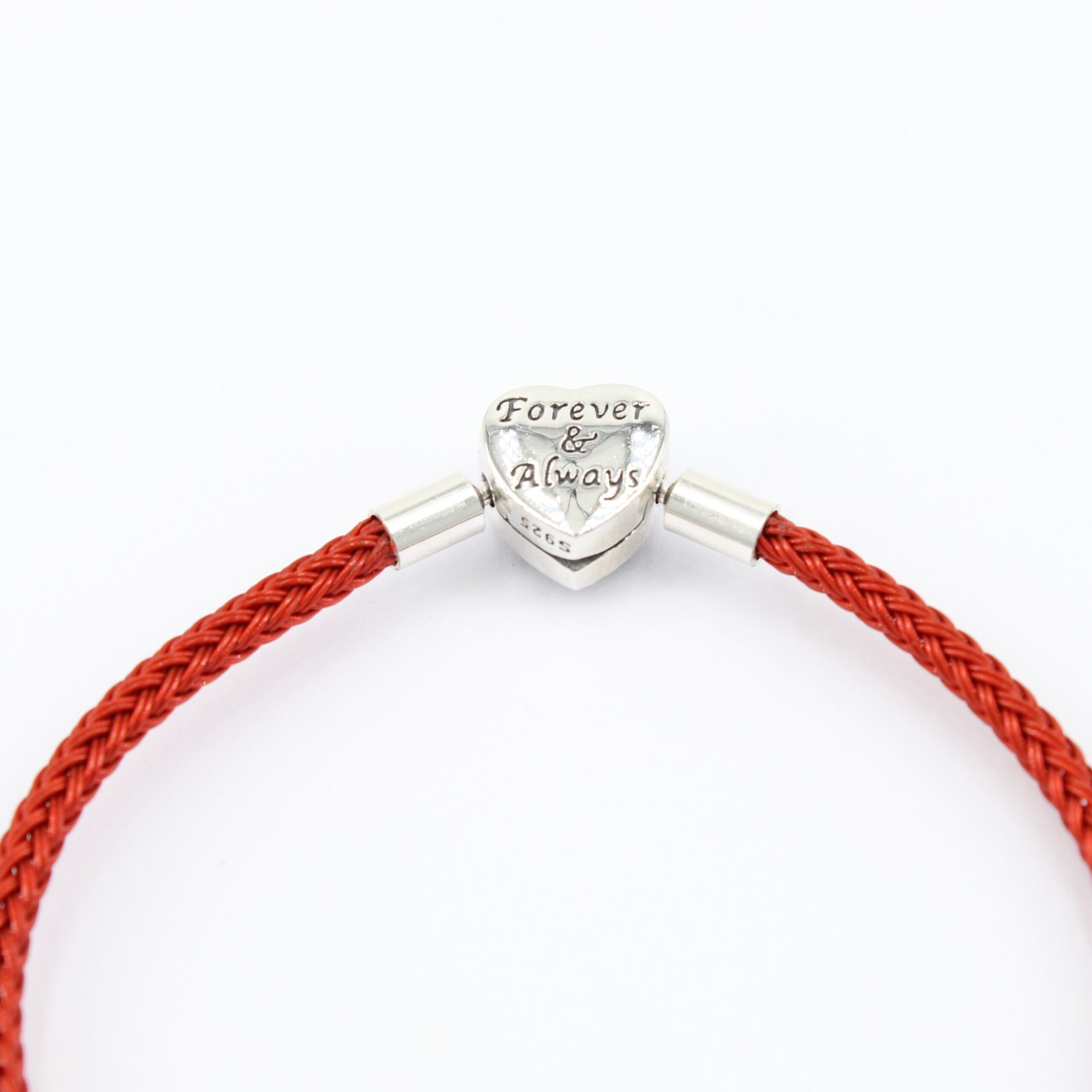 Rotes Charm Armband Forever & Always Herz 5 Rotes Charm Armband Forever & Always Herz