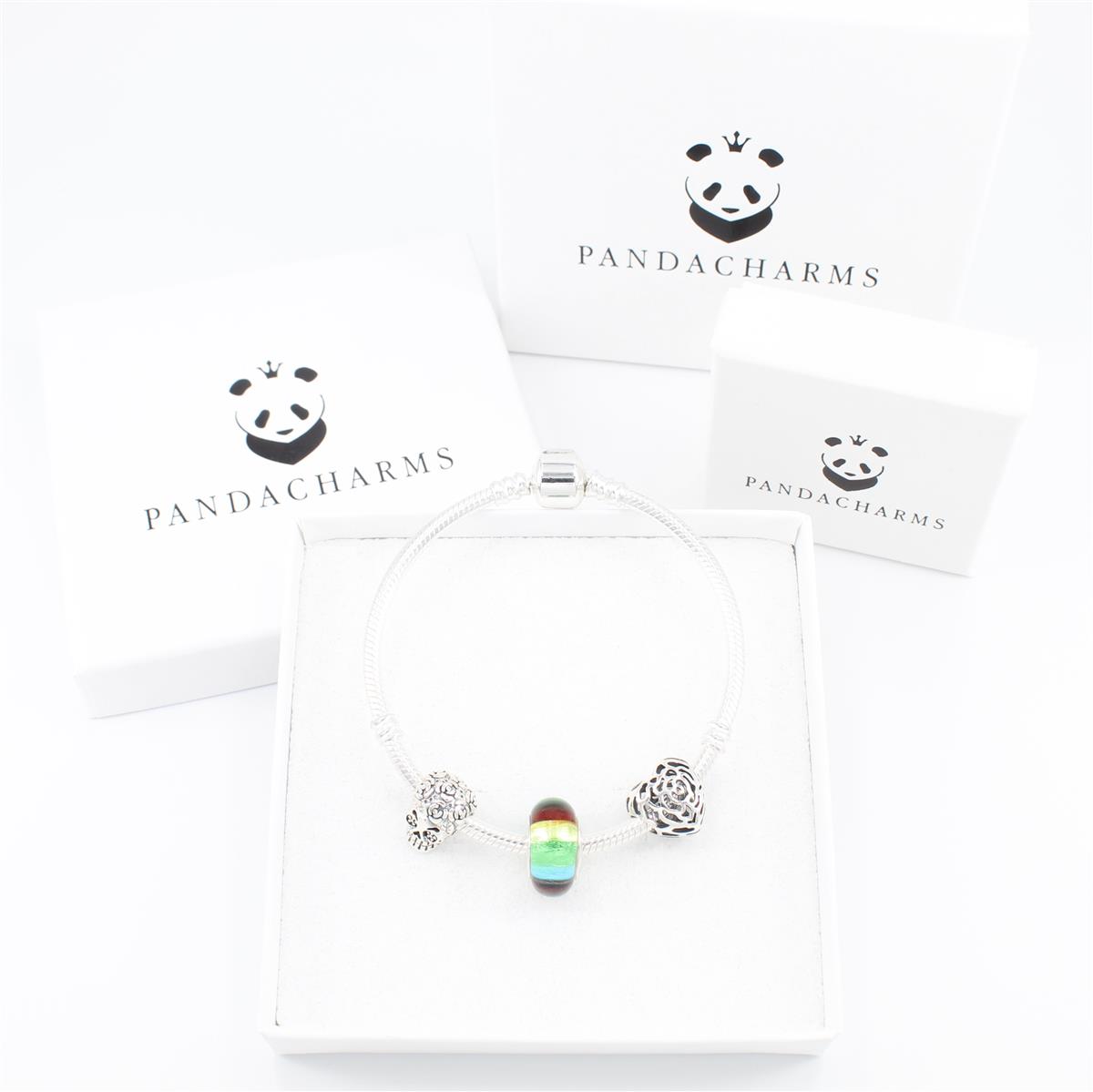 Armband mit Charms Set PSYCHODELIC SKULL 2 S01007-pandacharms-armband-set-psychedelic-skull-pic02.jpg