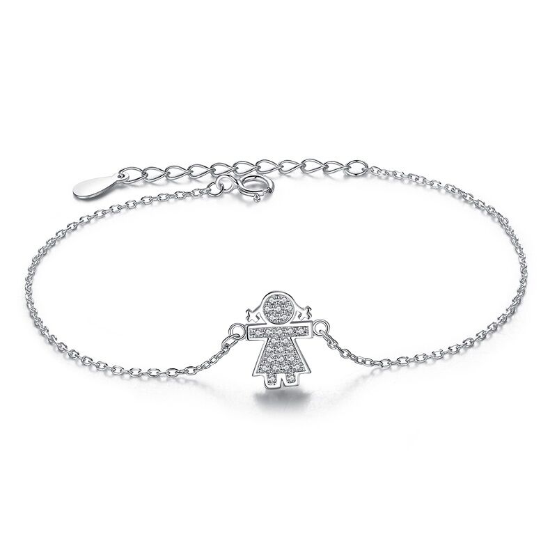 Silber Armband Armkettchen Engelchen 1 PANDACHARMS Silber Armband Armkettchen Engelchen, SKU B01106