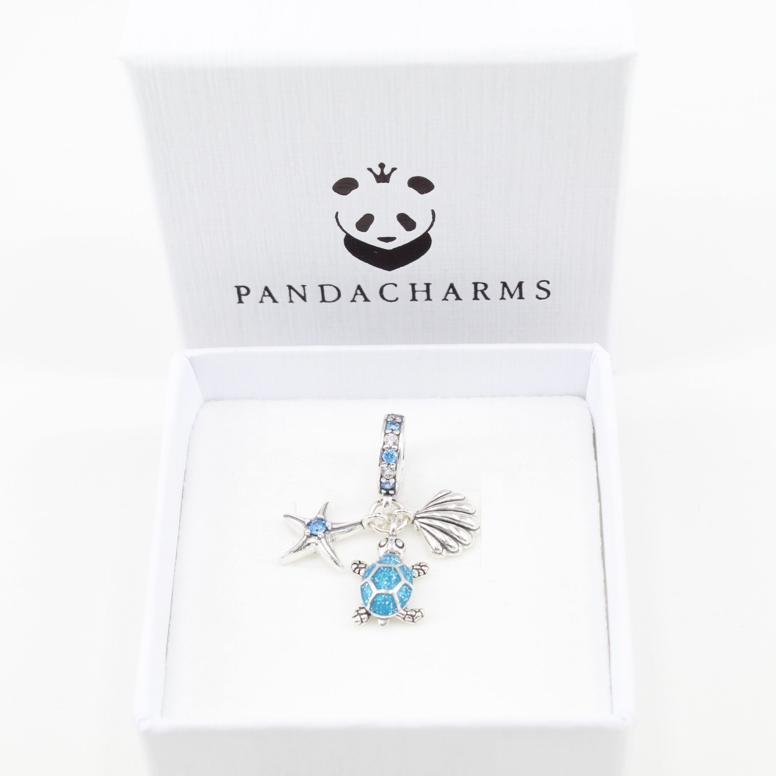 Seestern Schildkröte und Muschel Charm Anhänger 2 Seestern Schildkröte und Muschel Charm Anhänger