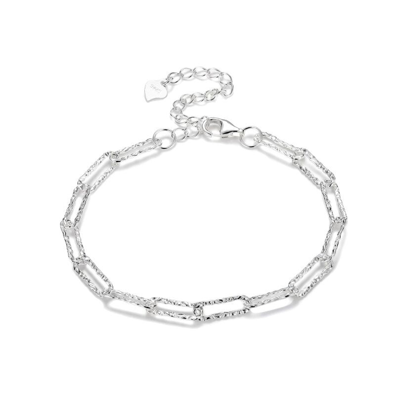 Silber Armband Große Funkelnde Gliederkette 1 PANDACHARMS Silber Armband Große Funkelnde Gliederkette, SKU B02101