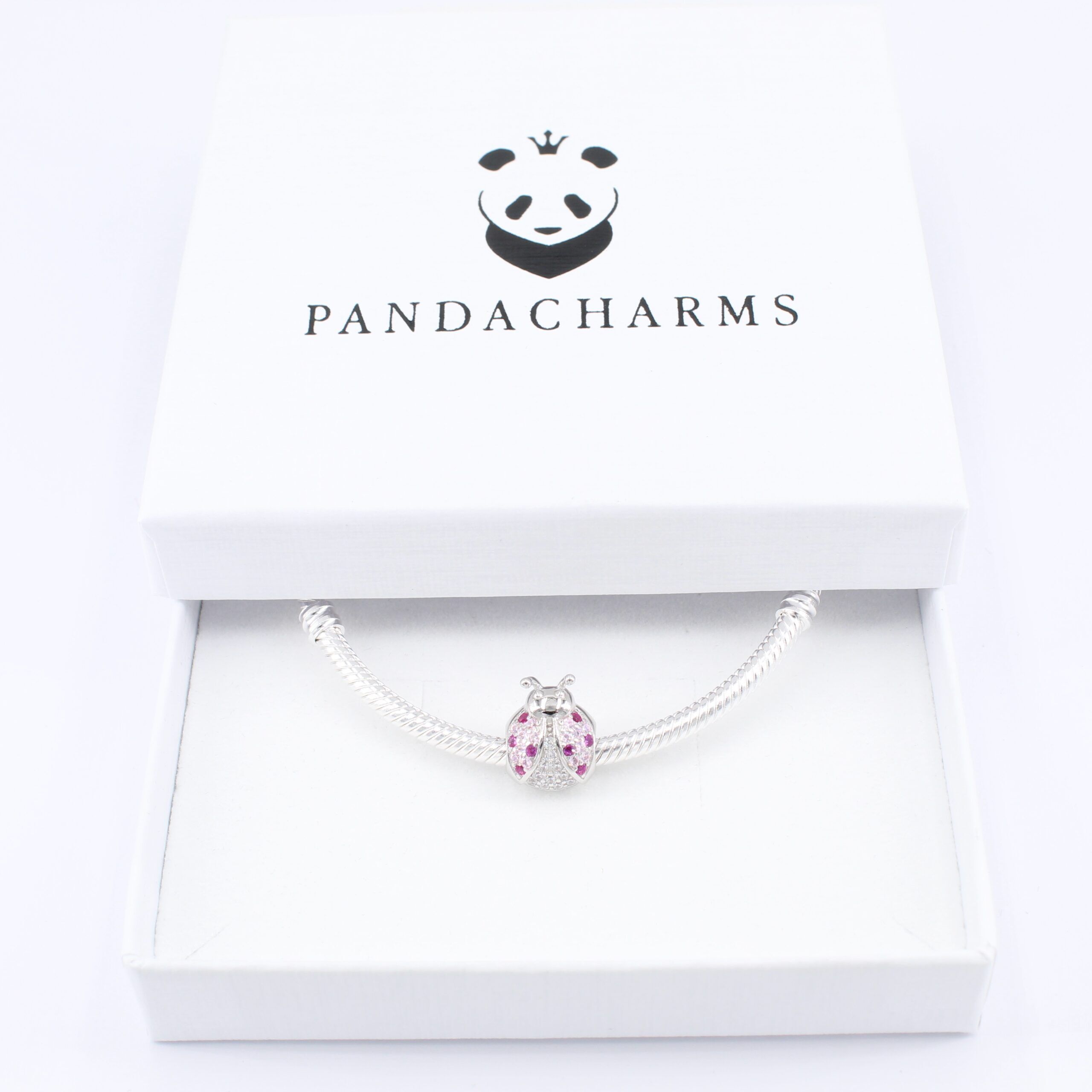 Rosa Marienkäfer Charm 3 Rosa Marienkäfer Charm