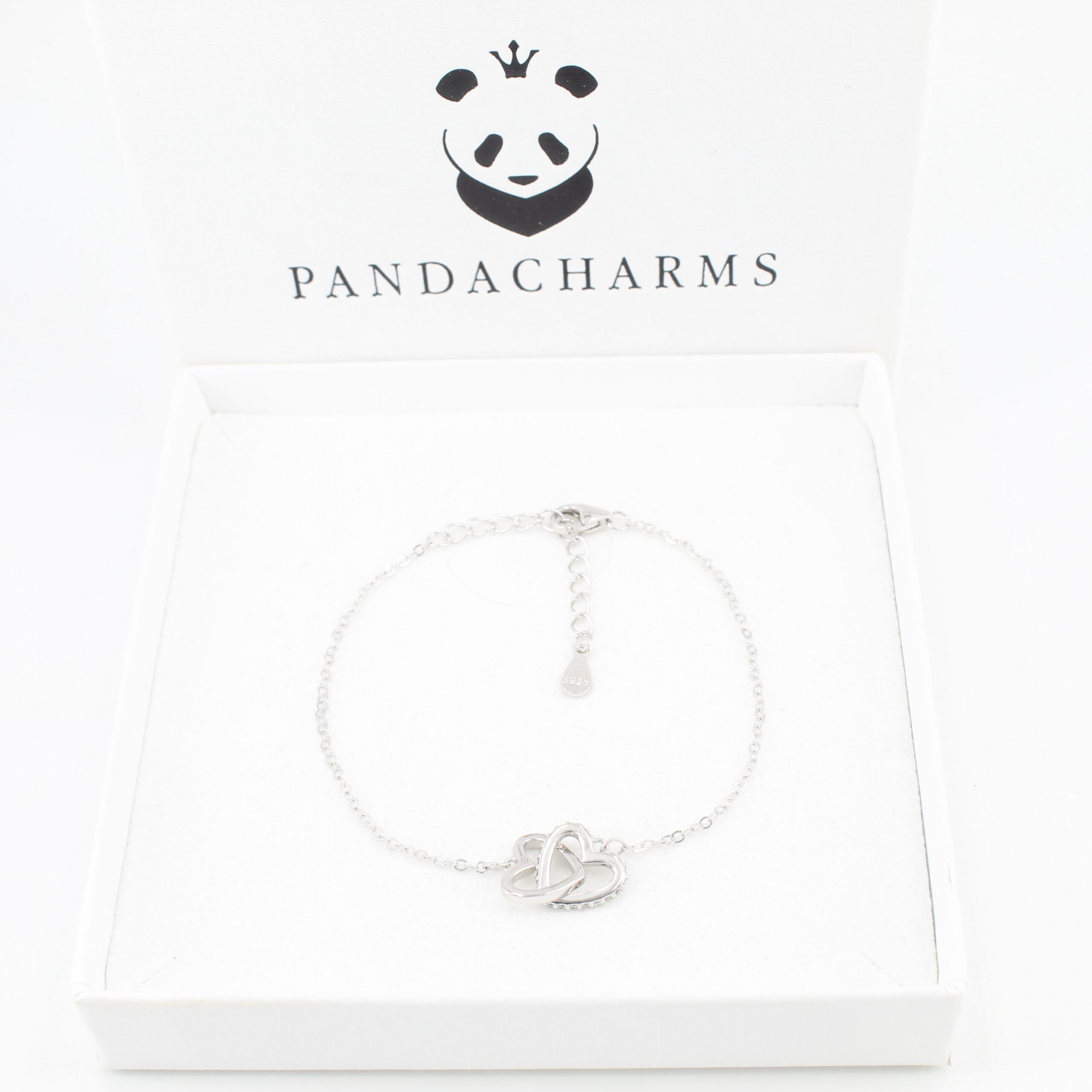 Silber Armband Armkettchen Verschlungene Herzen 3 Silber Armband Armkettchen Verschlungene Herzen