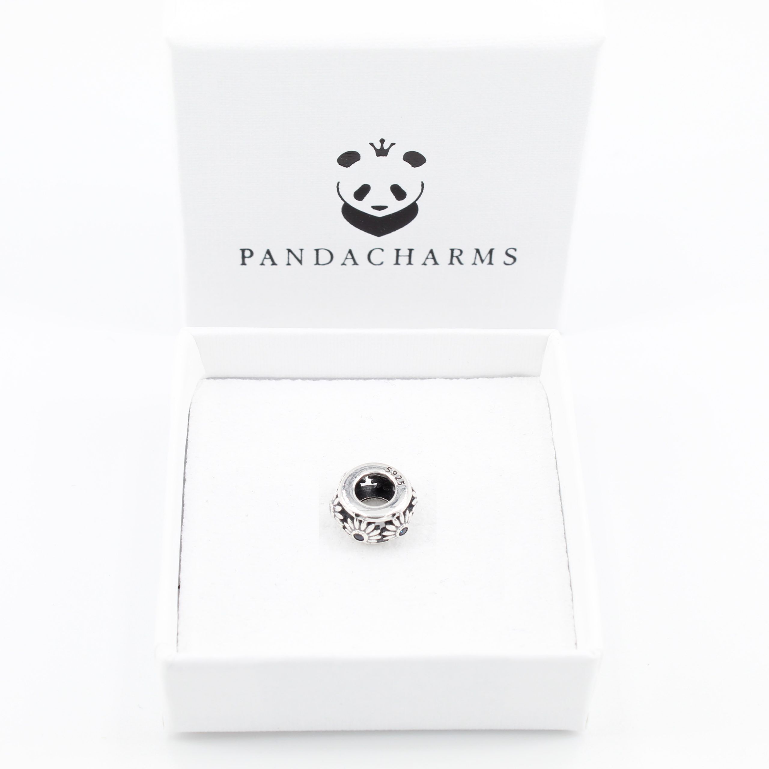 Blaue Blüten Zwischenelement Charm 2 Blaue Blüten Zwischenelement Charm