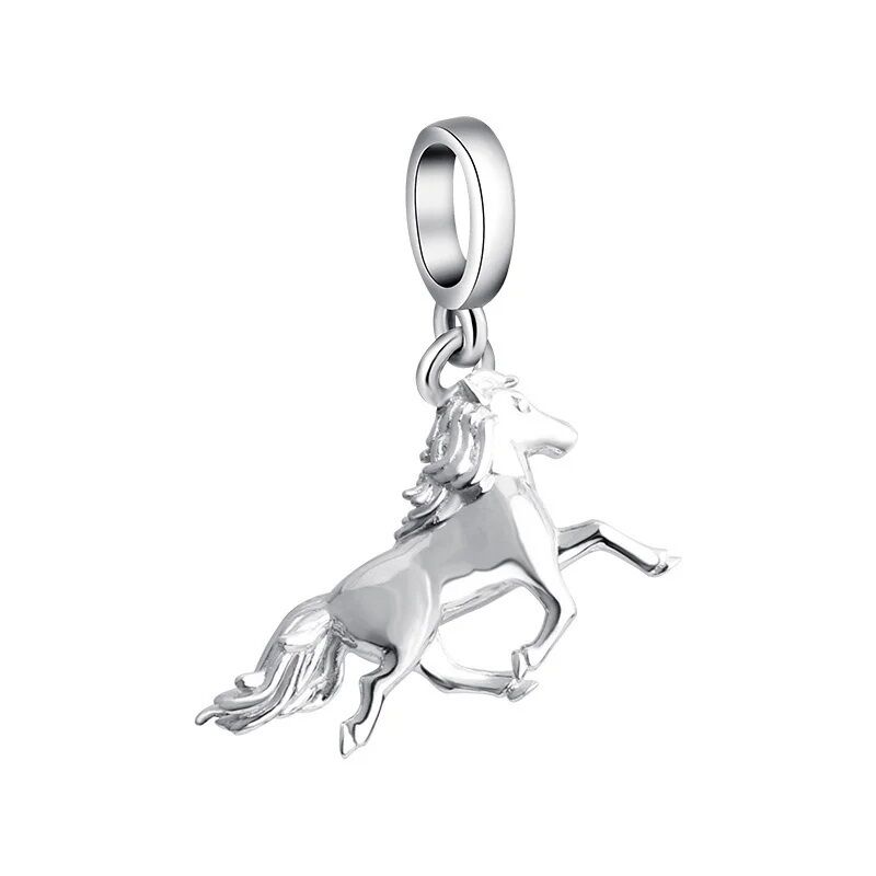 Pferd aus Silber Charm Anhänger 1 PANDACHARMS Pferd aus Silber Charm Anhänger, SKU C03007