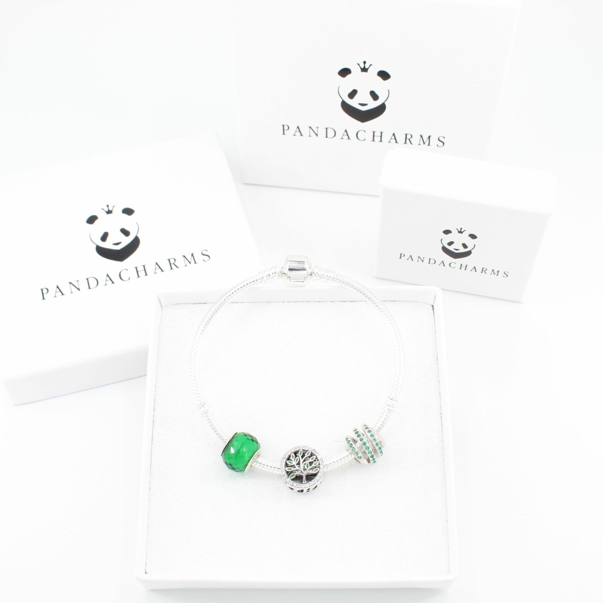 Armband mit Charms Set GREEN NATURE 2 Armband mit Charms Set GREEN NATURE