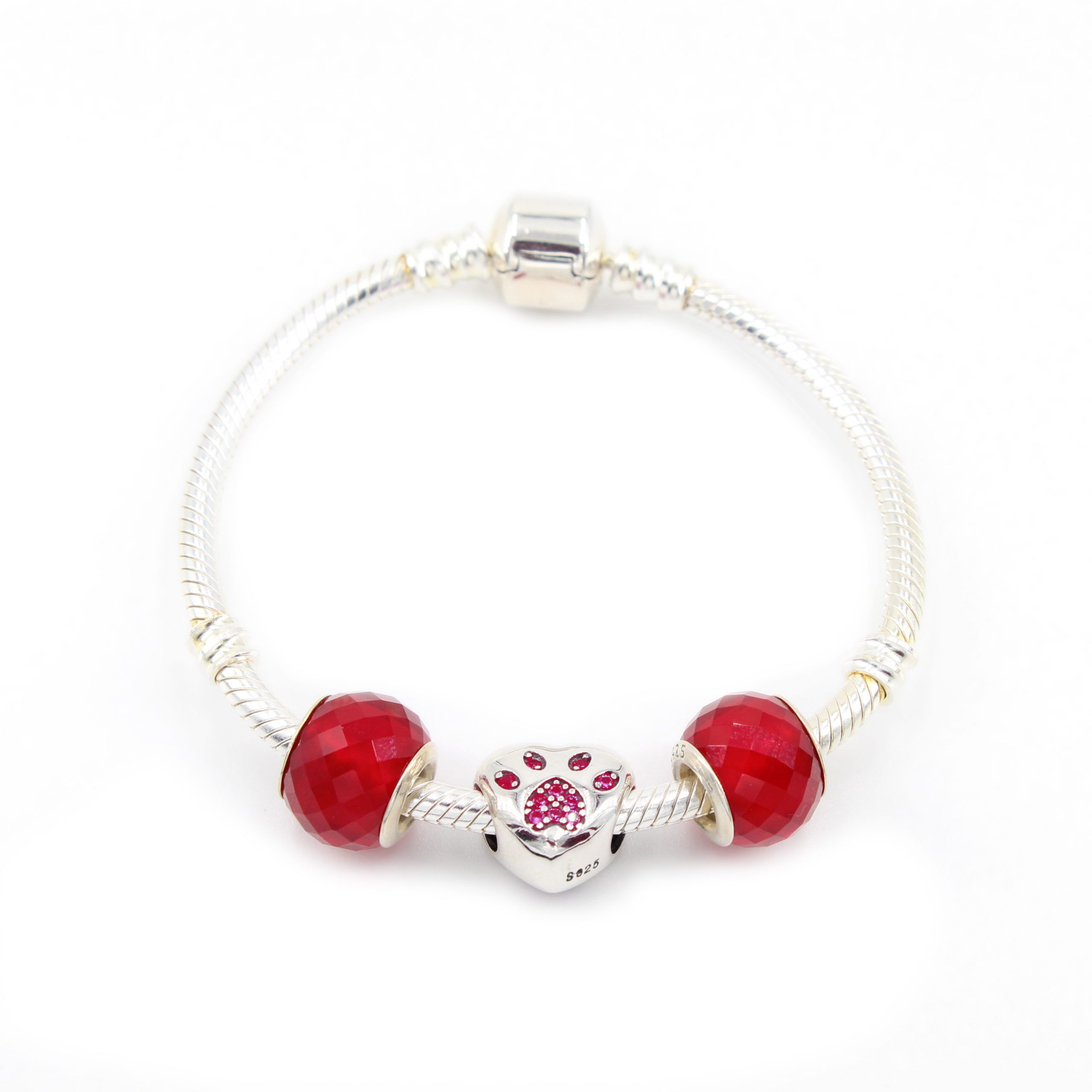 Mädchen Armband mit Charms Set TIERFREUND ROT 1 PANDACHARMS Mädchen Armband mit Charms Set TIERFREUND ROT, SKU S01402