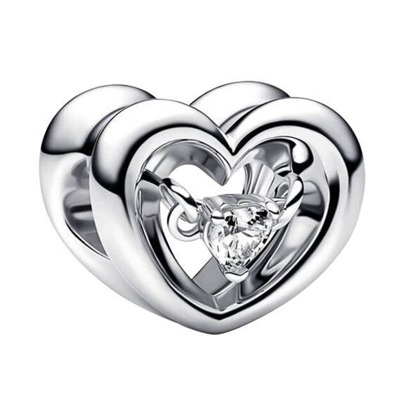 Solitaire Herz Charm 1 PANDACHARMS Solitaire Herz Charm, SKU C01075