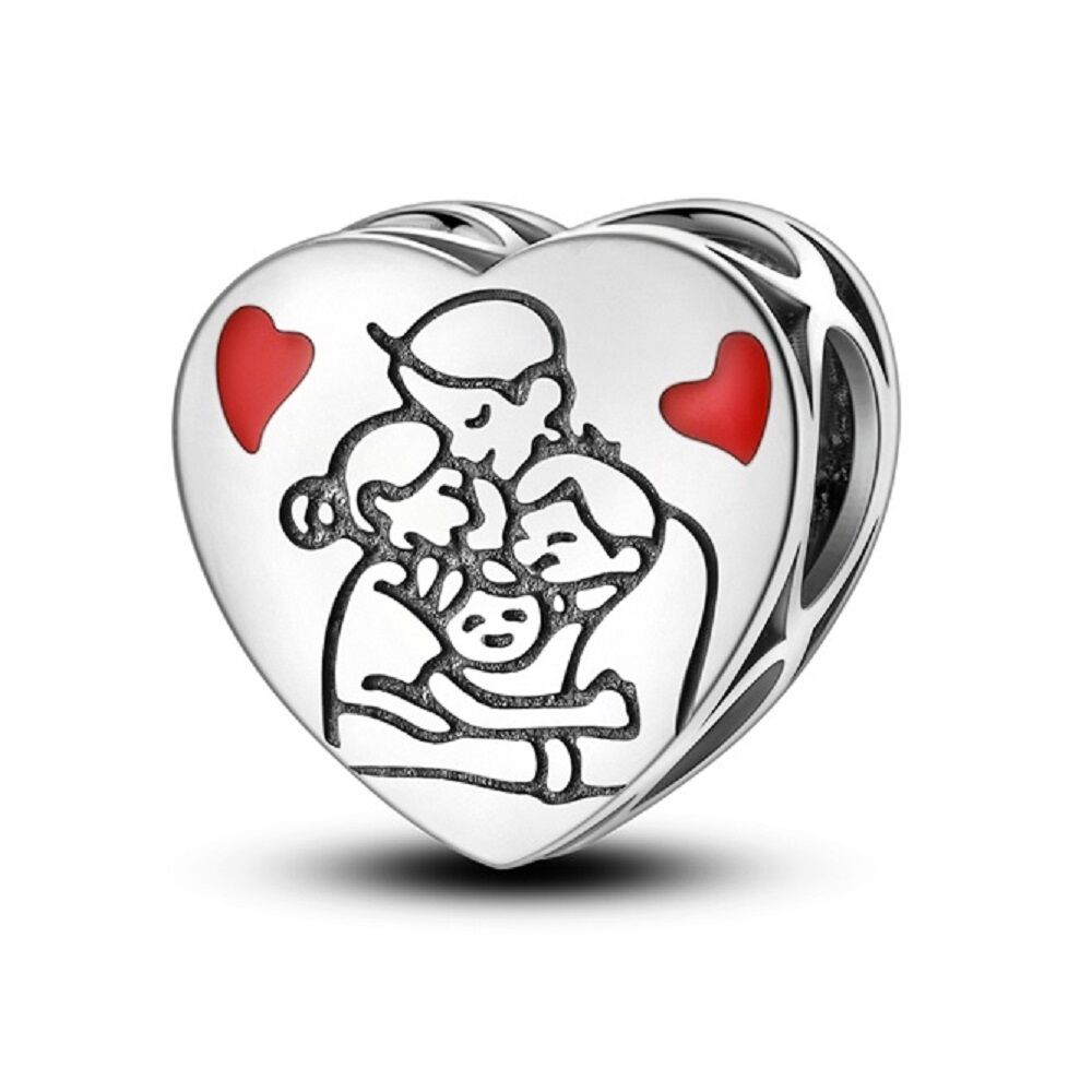 Glückliche Familie mit Herzen Charm 1 PANDACHARMS Glückliche Familie mit Herzen Charm, SKU C04026