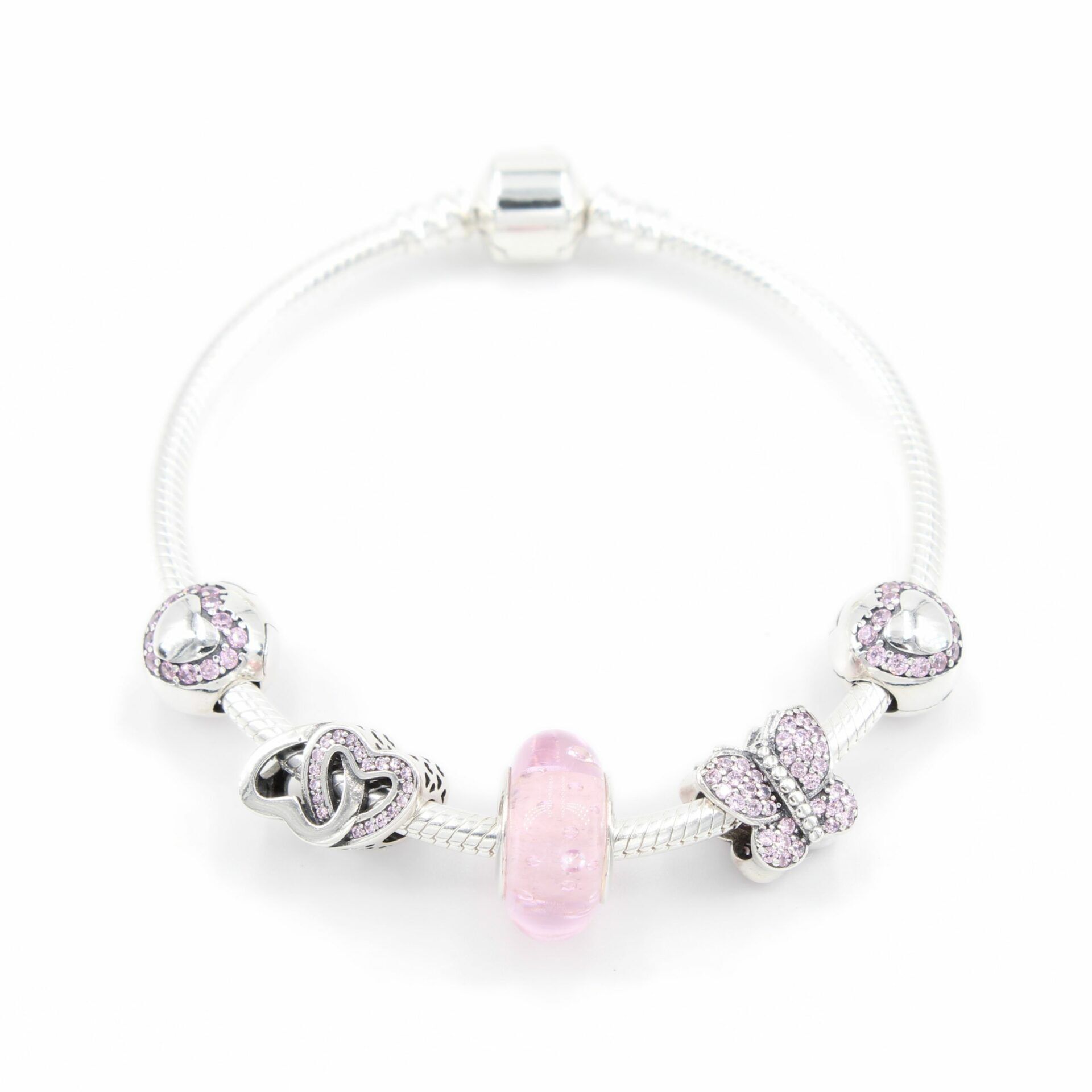 Armband mit Charms Set PINK LOVE LUXURY 1 PANDACHARMS Armband mit Charms Set PINK LOVE LUXURY, SKU S01010