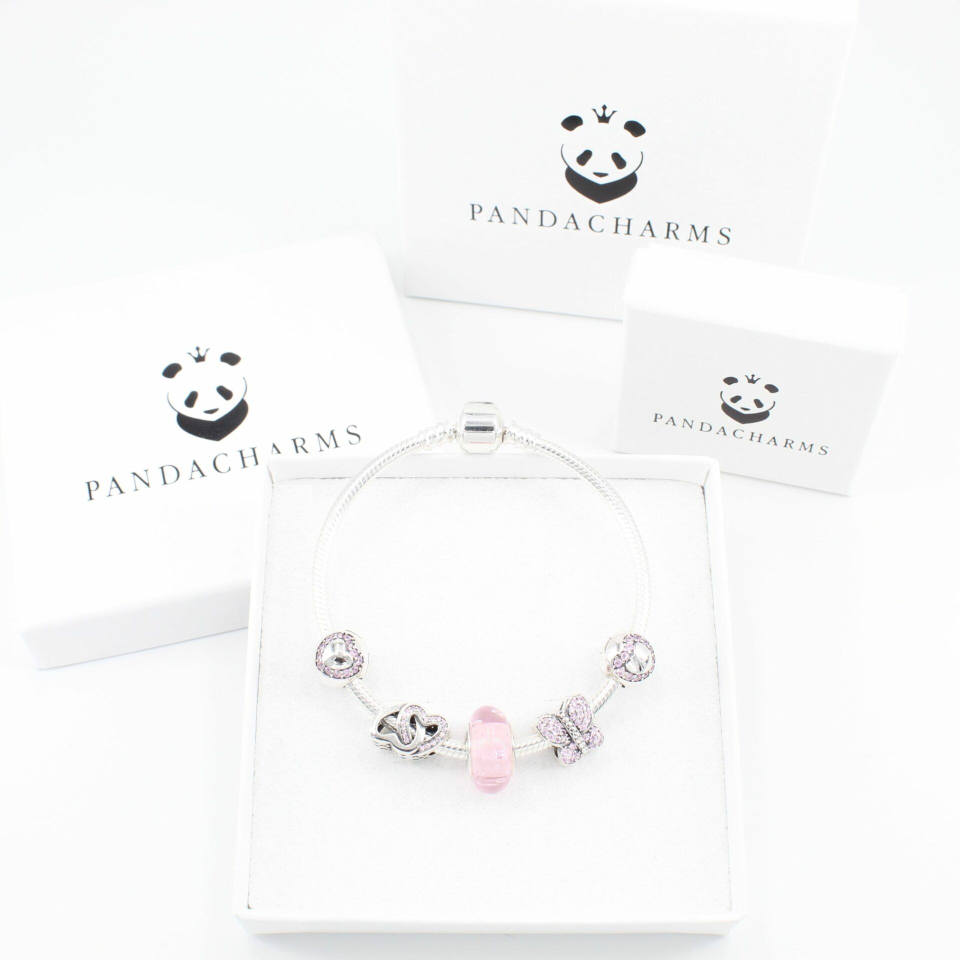 Armband mit Charms Set PINK LOVE LUXURY 2 Armband mit Charms Set PINK LOVE LUXURY