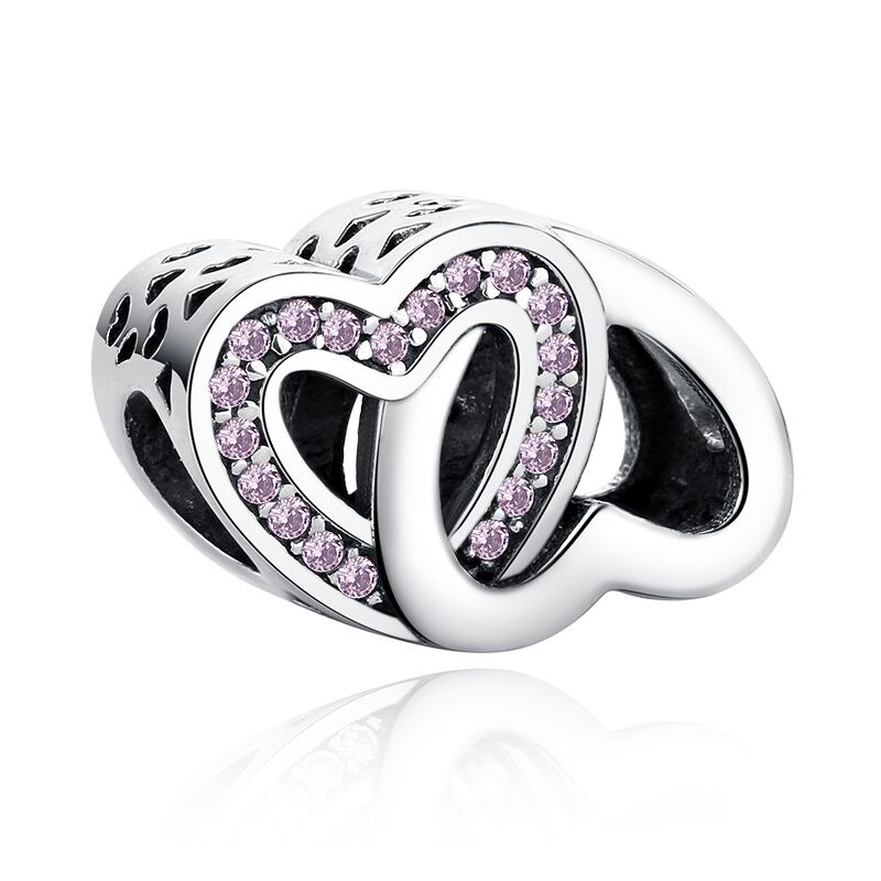 Armband mit Charms Set PINK LOVE LUXURY 4 C01002-verschlungene-herzen-pink-charm-pic01.jpg