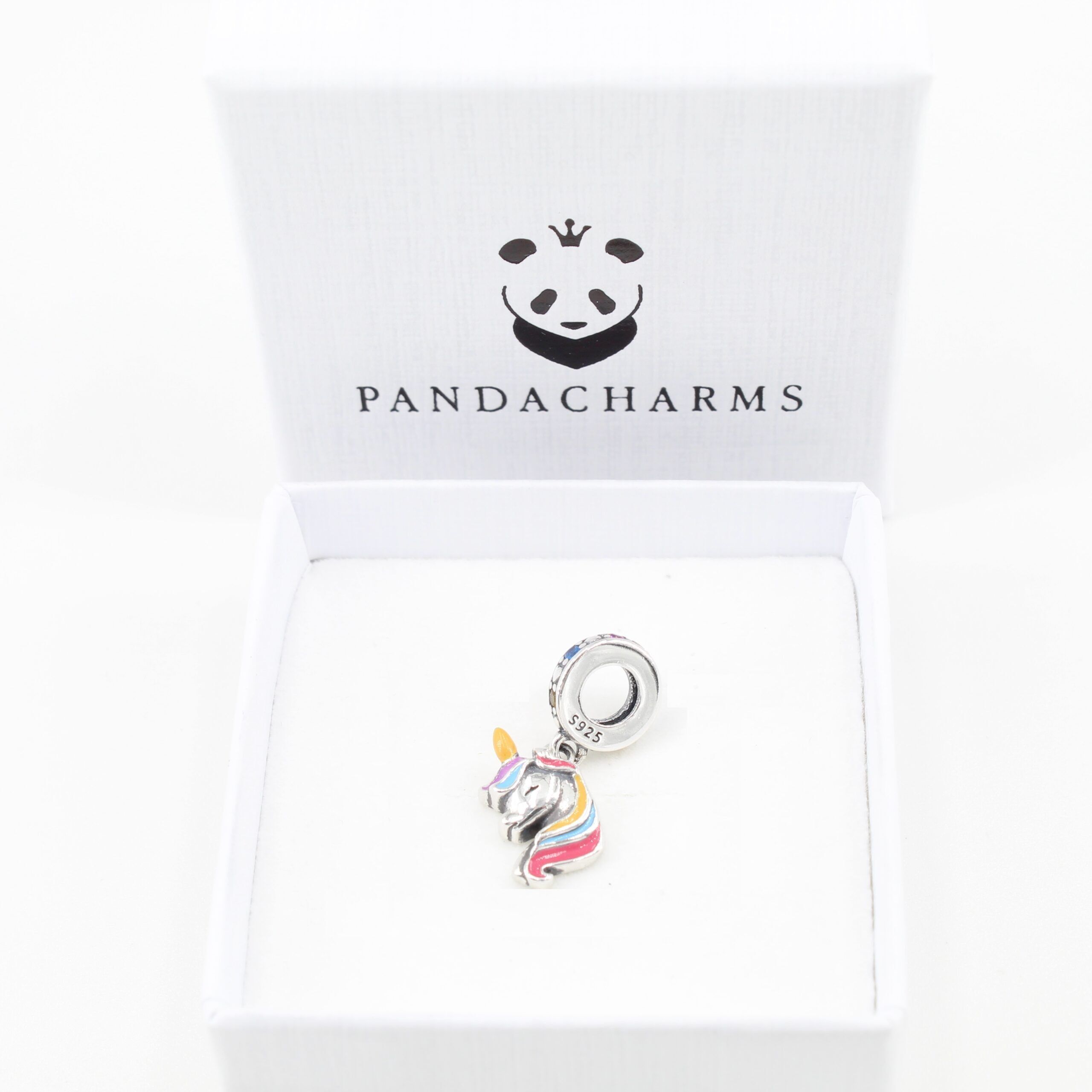 Buntes Einhorn Charm Anhänger 2 Buntes Einhorn Charm Anhänger