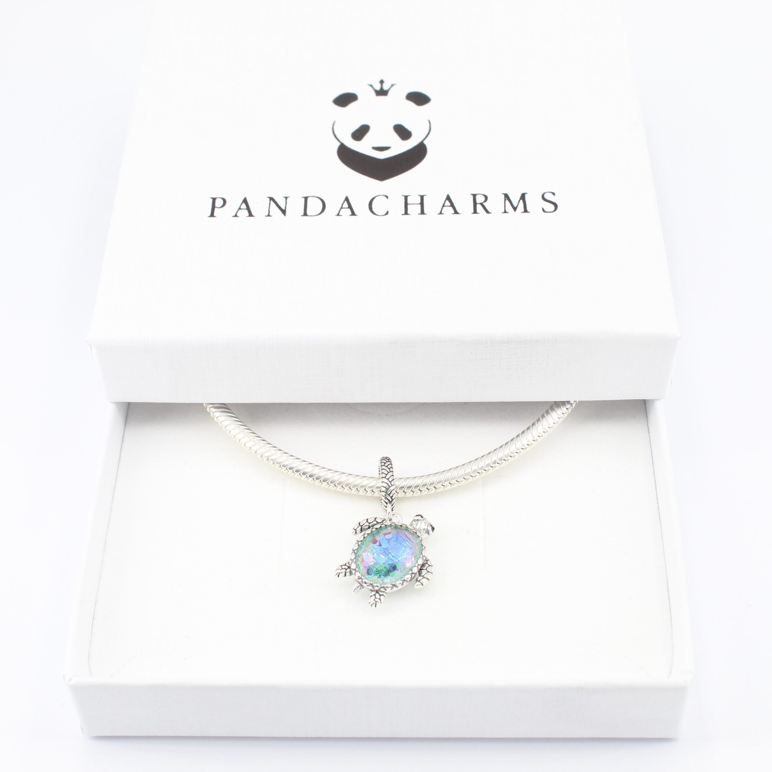 Perlmuttfarbene Wasserschildkröte Charm Anhänger 4 Perlmuttfarbene Wasserschildkröte Charm Anhänger