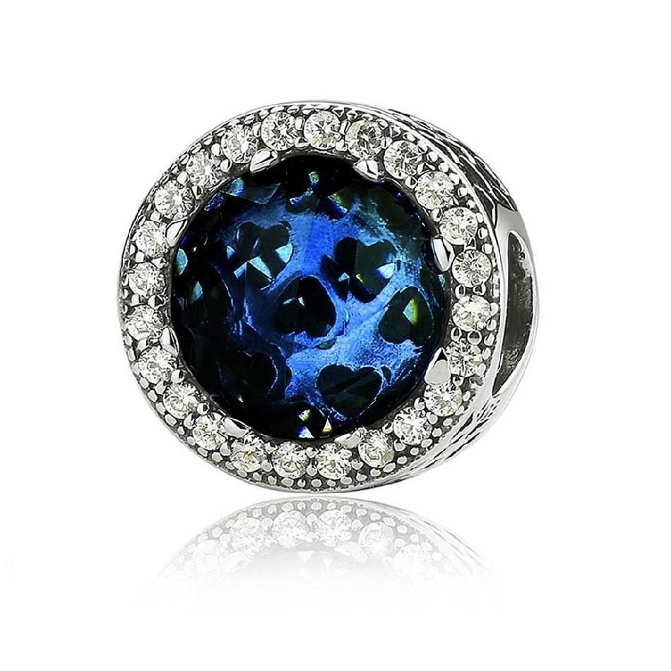 Blaue Sonne Charm 1 PANDACHARMS Blaue Sonne Charm, SKU C01051b