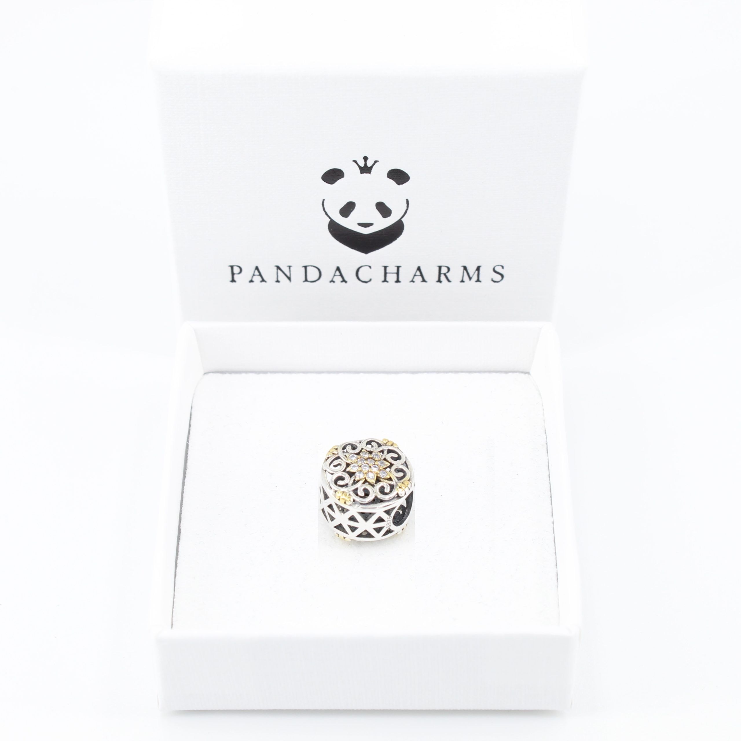 Goldener Blütenwirbel Charm 4 Goldener Blütenwirbel Charm