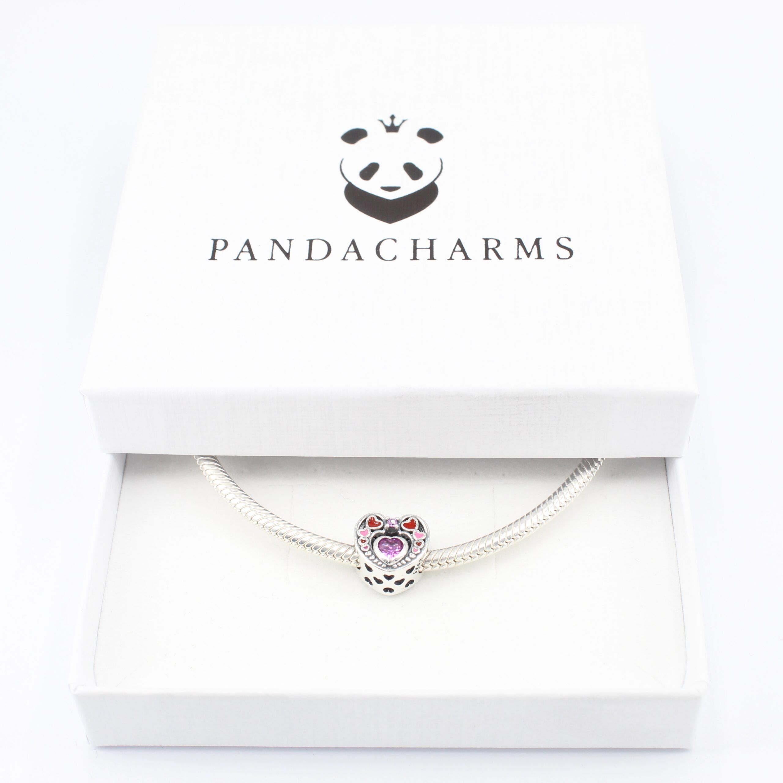Pinke Herzgeschenke Charm 3 Pinke Herzgeschenke Charm