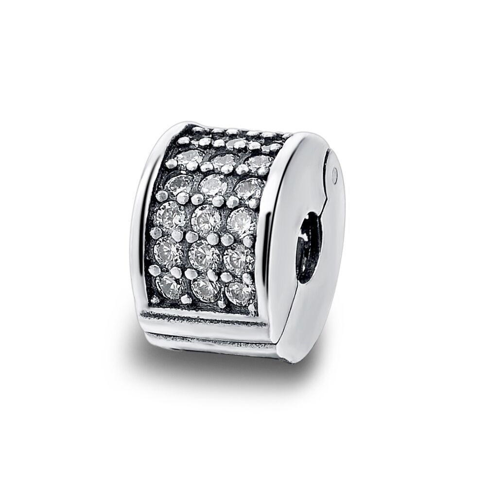 Pavé Clip Charm 1 PANDACHARMS Pavé Clip Charm, SKU C02018
