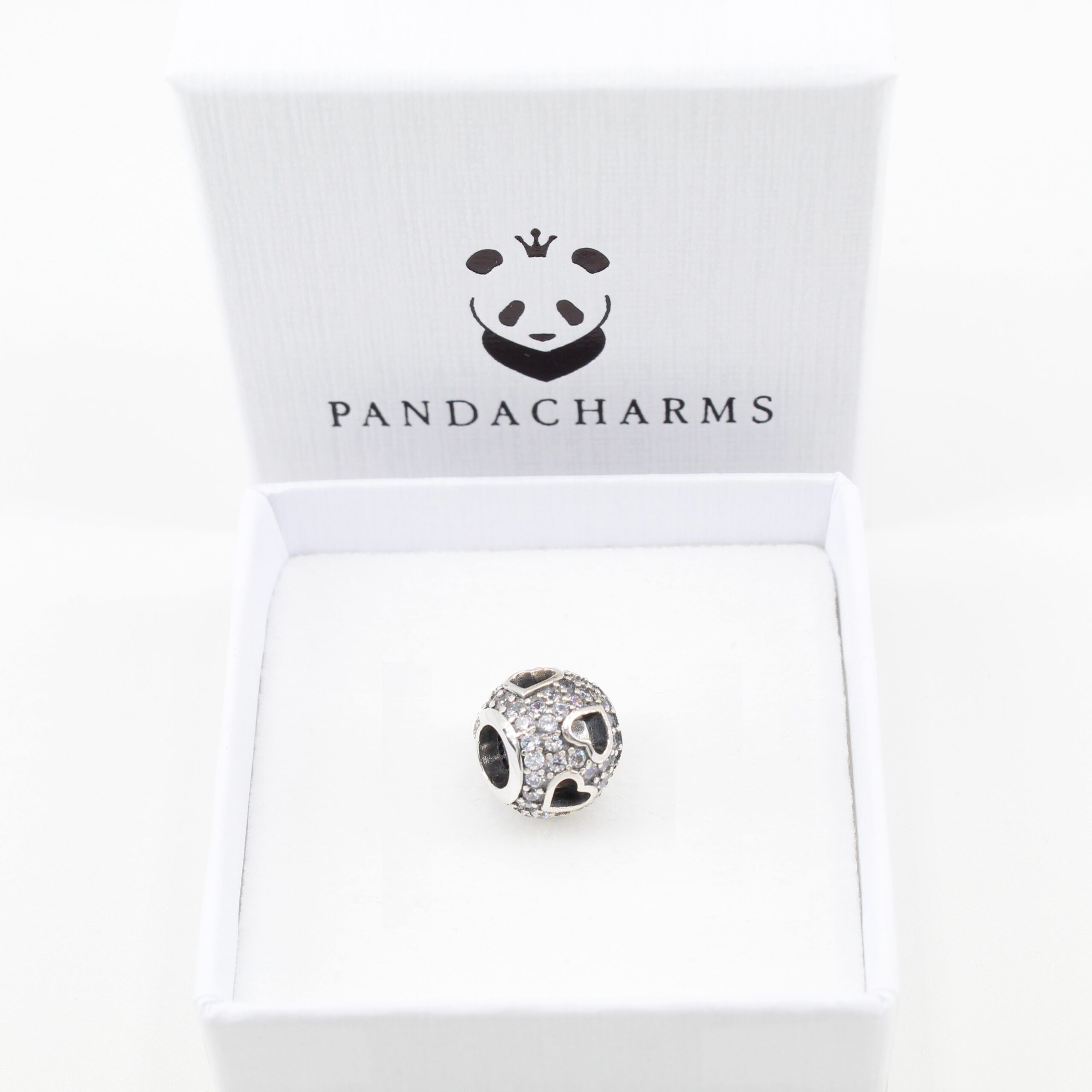 Durchbrochene Herzen Pavé Charm 2 Durchbrochene Herzen Pavé Charm