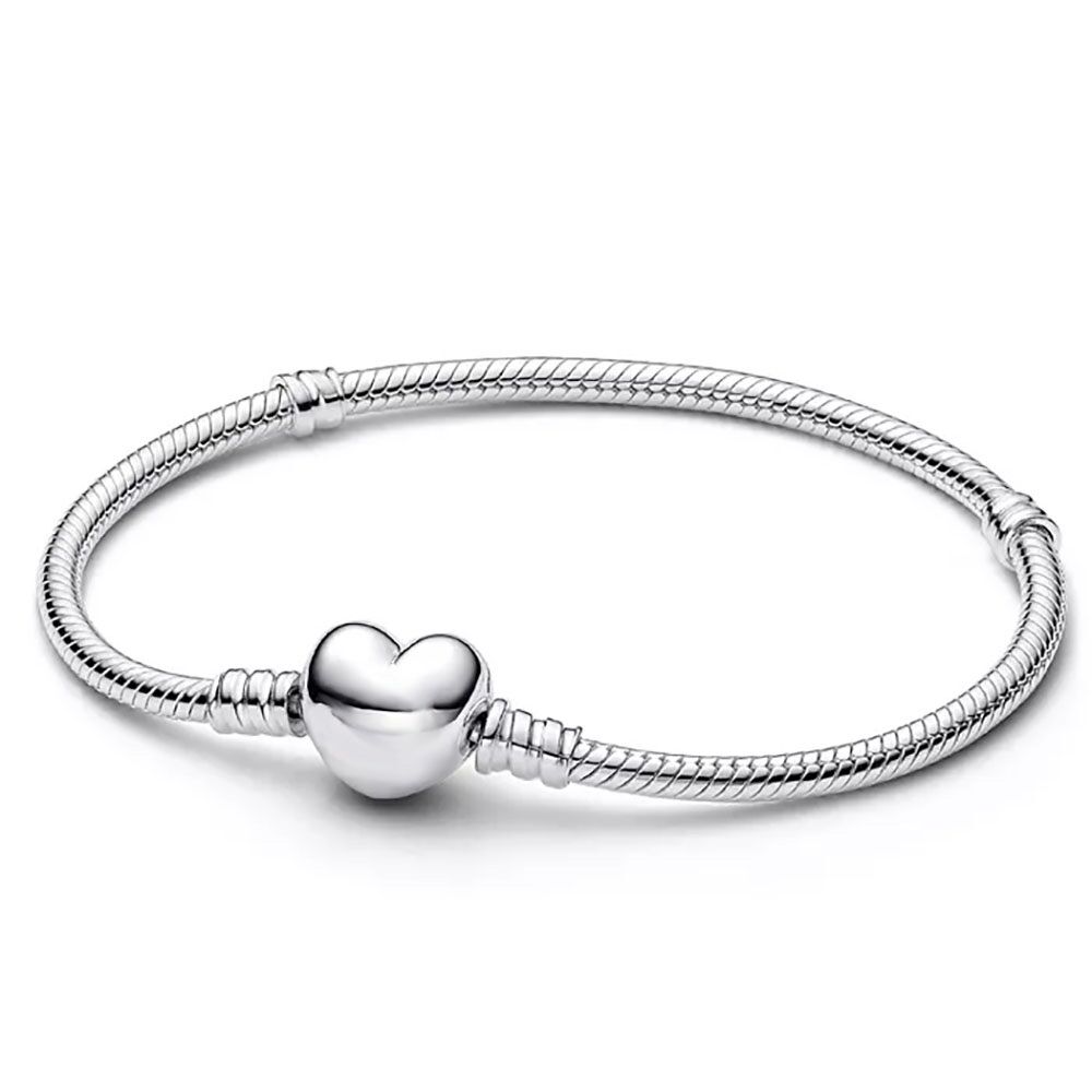Charm Armband mit Herzverschluss 1 PANDACHARMS Charm Armband mit Herzverschluss, SKU B01041