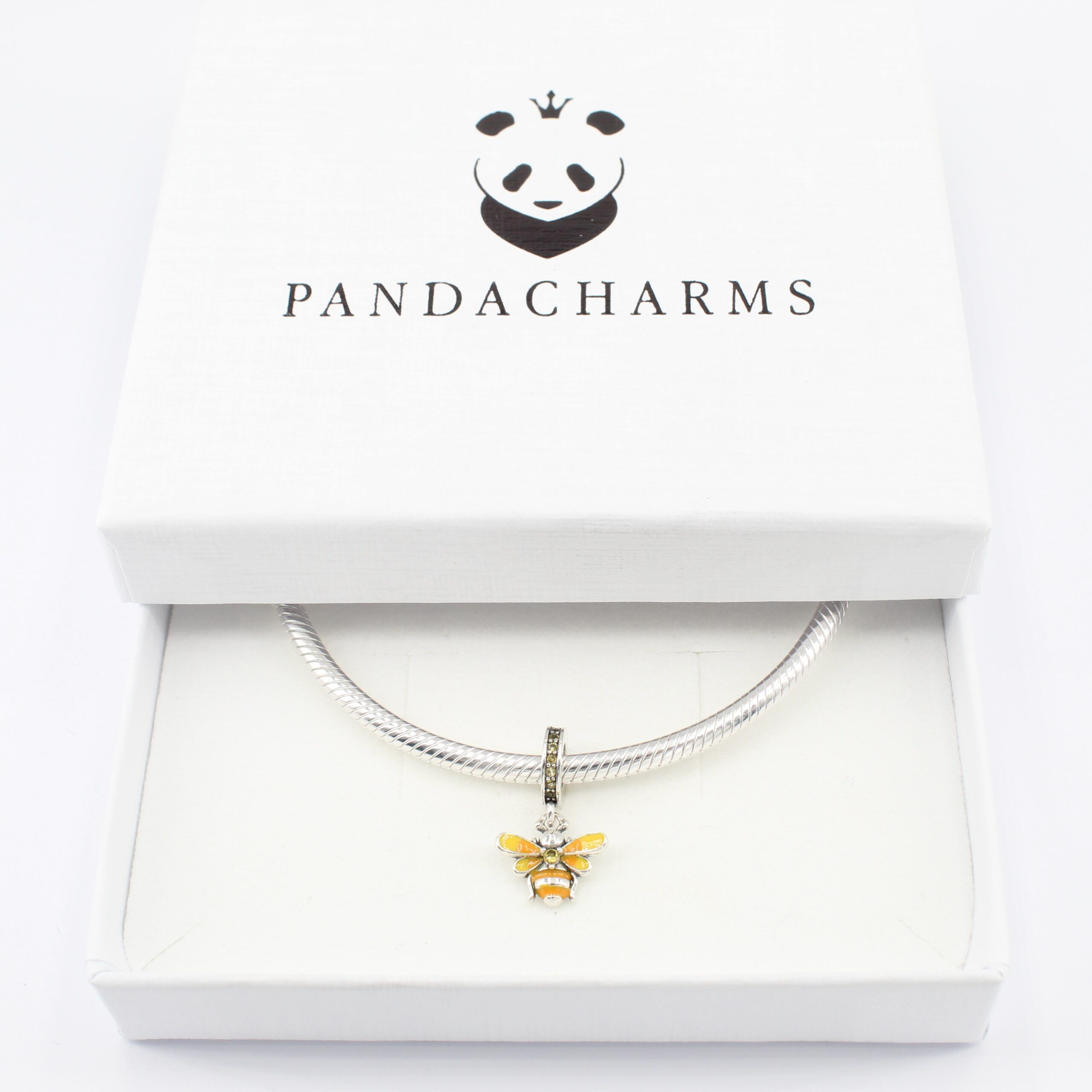 Orange Biene Charm Anhänger 3 Orange Biene Charm Anhänger