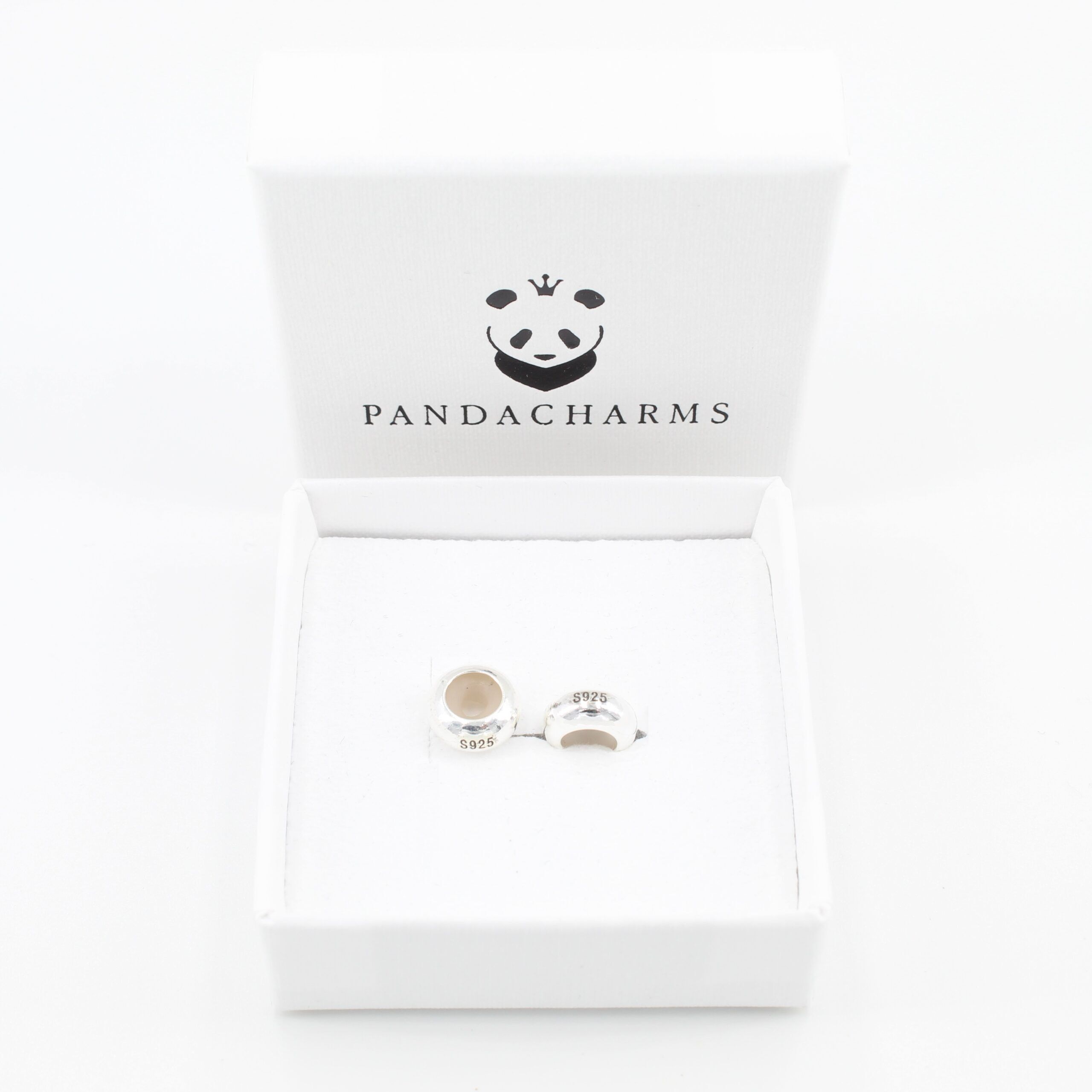 Silber Stopper Charms für Charm Armband (2 Stück) 2 Silber Stopper Charms für Charm Armband (2 Stück)