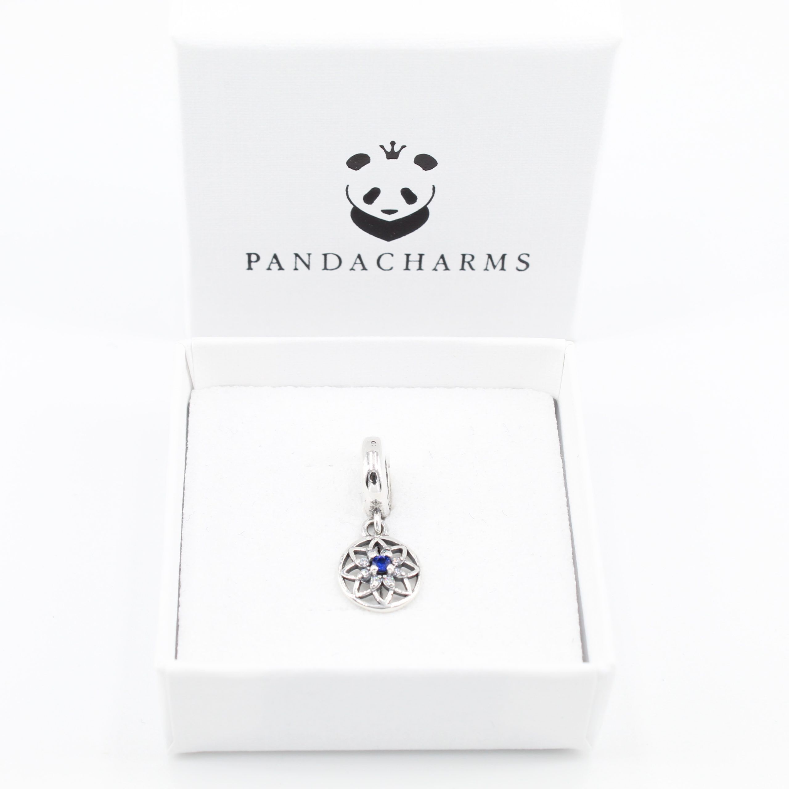 Blaues Sternenornament Charm Anhänger 2 Blaues Sternenornament Charm Anhänger
