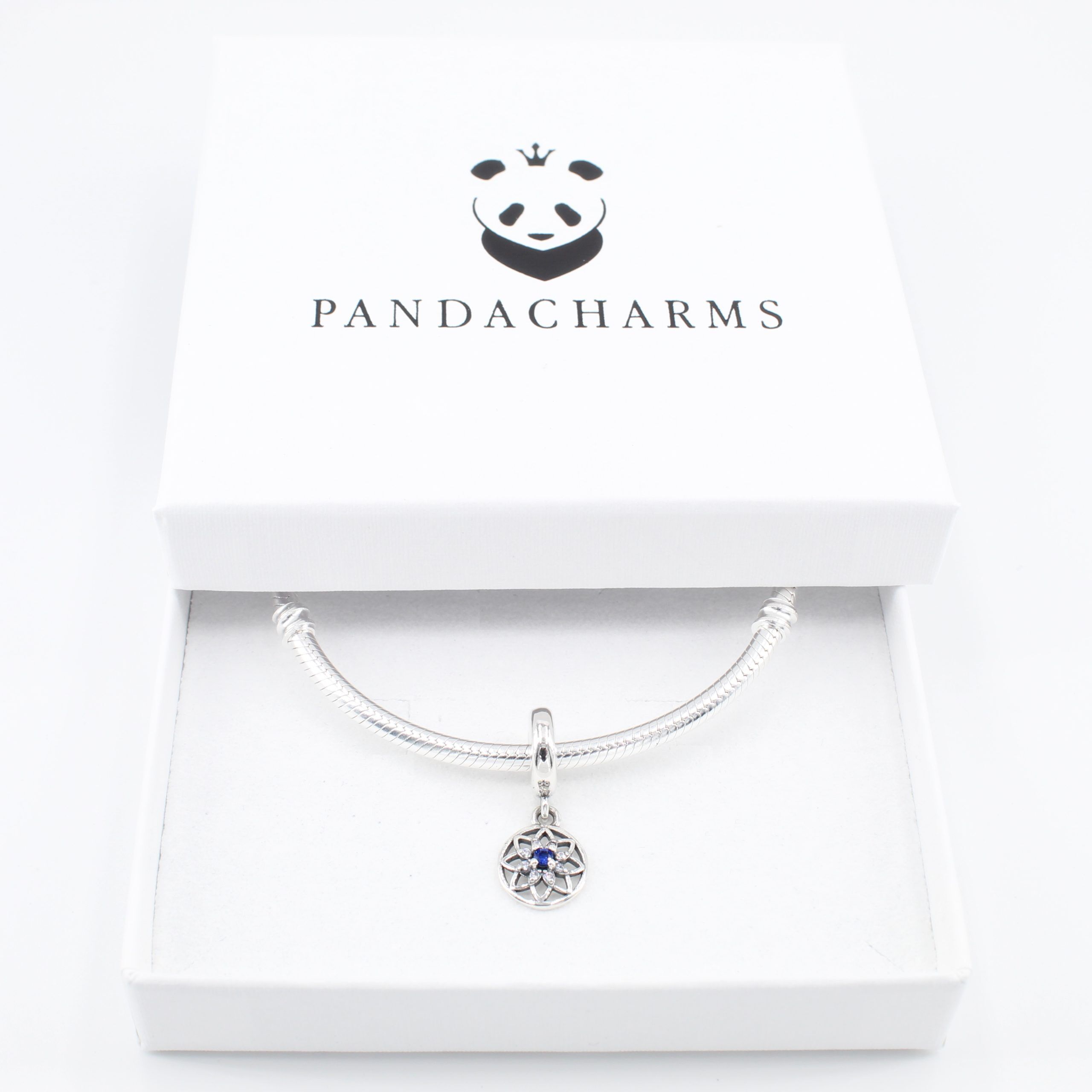 Blaues Sternenornament Charm Anhänger 3 Blaues Sternenornament Charm Anhänger