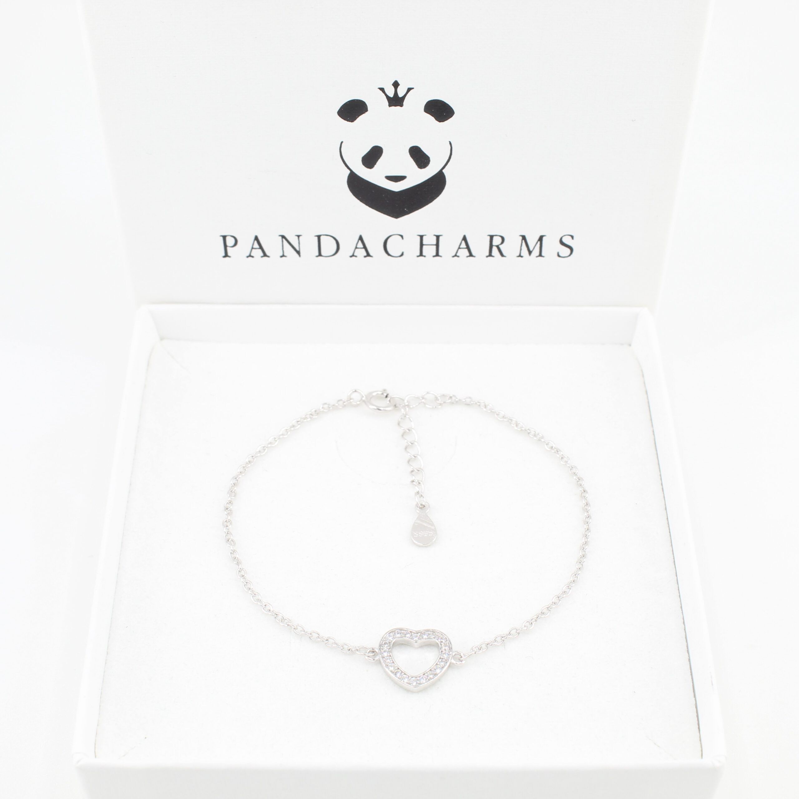 Silber Armband Armkettchen mit Herz 3 Silber Armband Armkettchen mit Herz